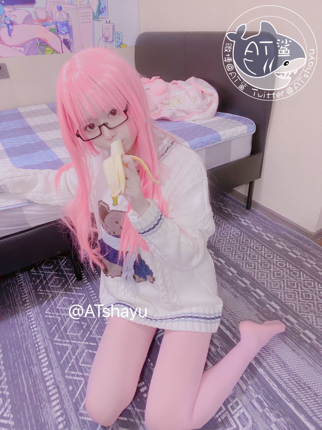 AT鲨 粉色