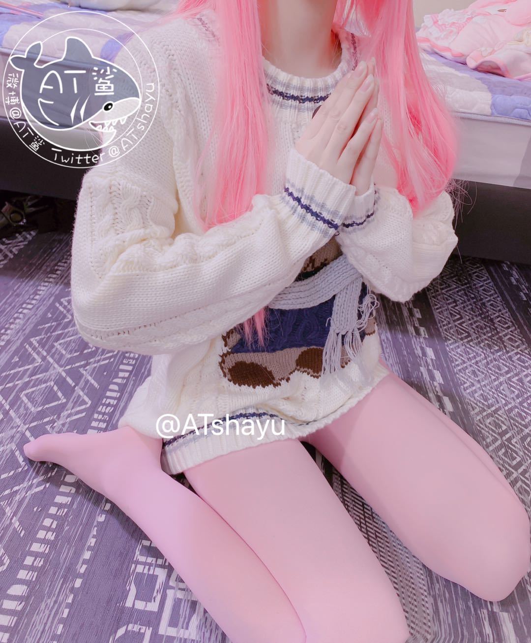 AT鲨 粉色