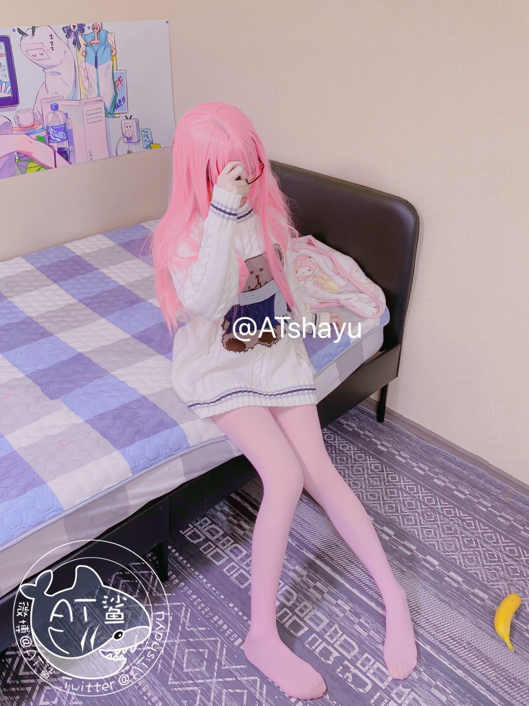 AT鲨 粉色