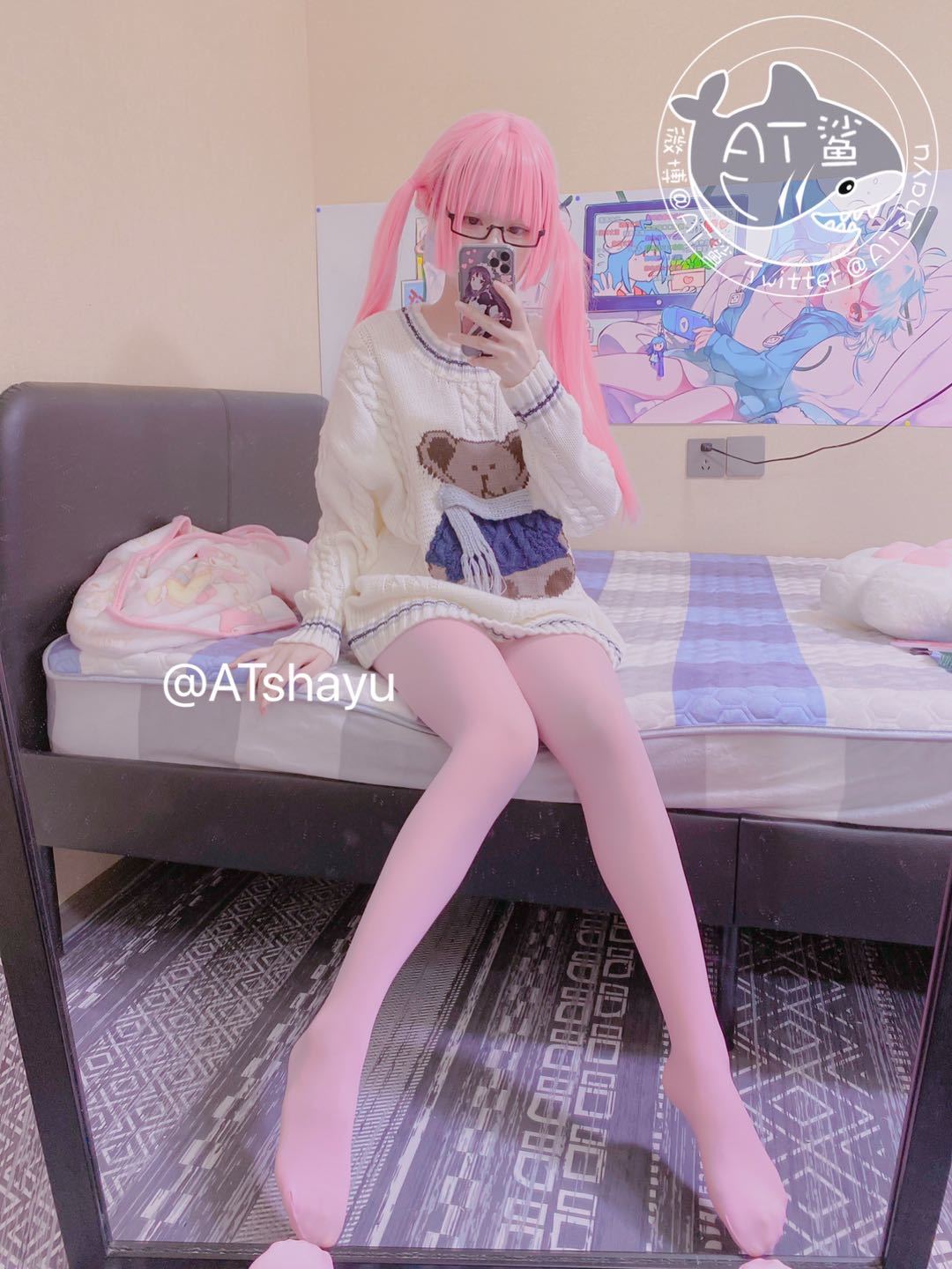 AT鲨 粉色