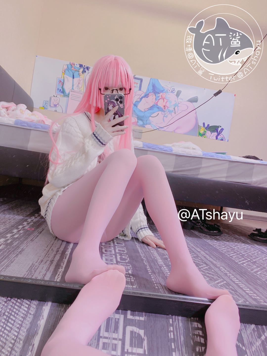 AT鲨 粉色
