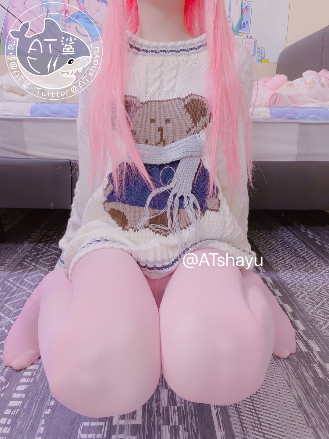 AT鲨 粉色