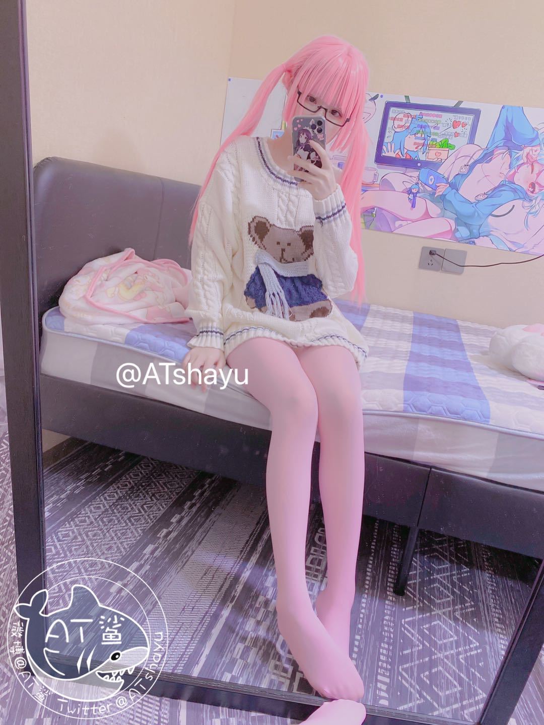 AT鲨 粉色