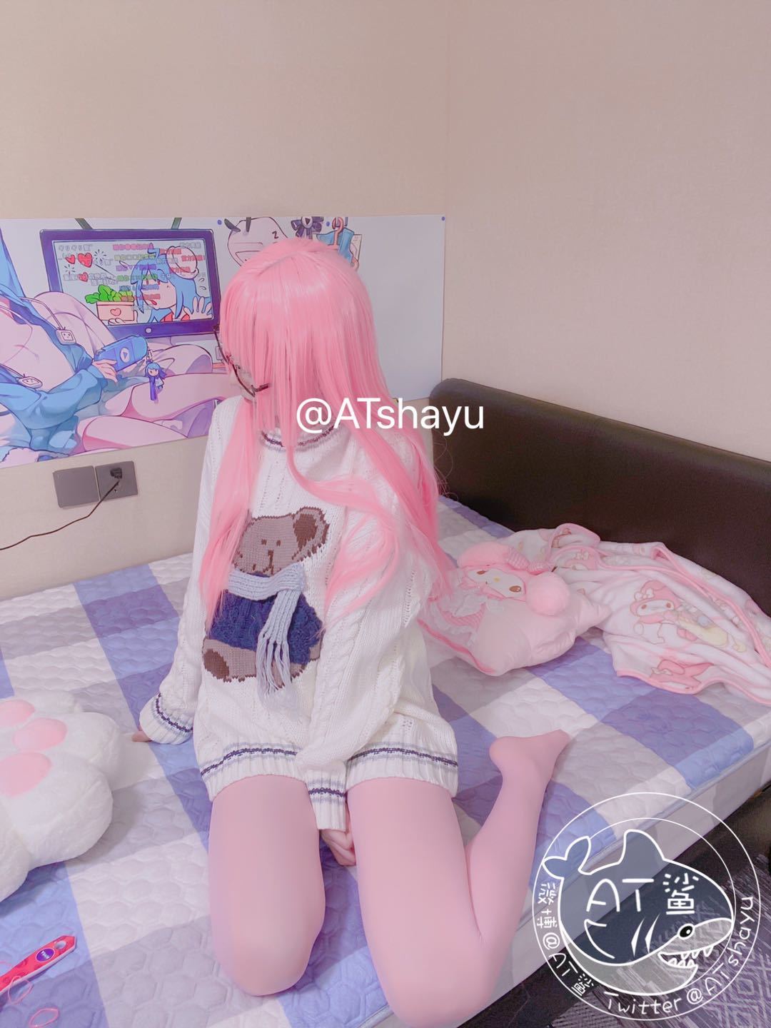 AT鲨 粉色