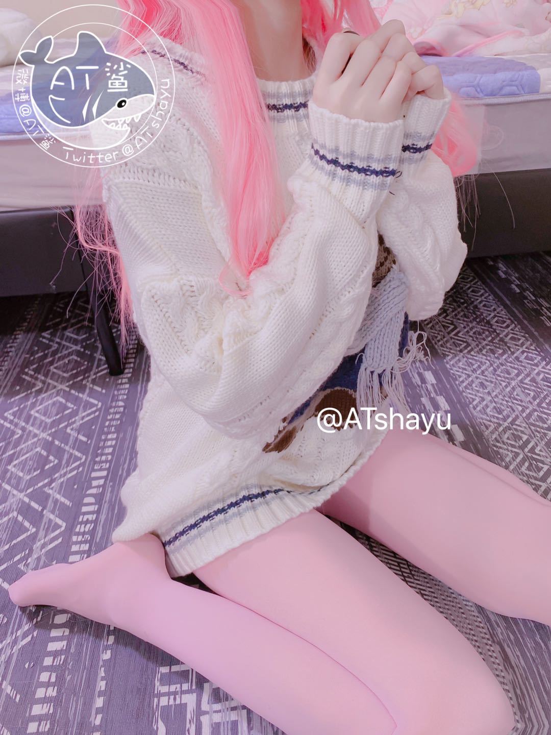 AT鲨 粉色