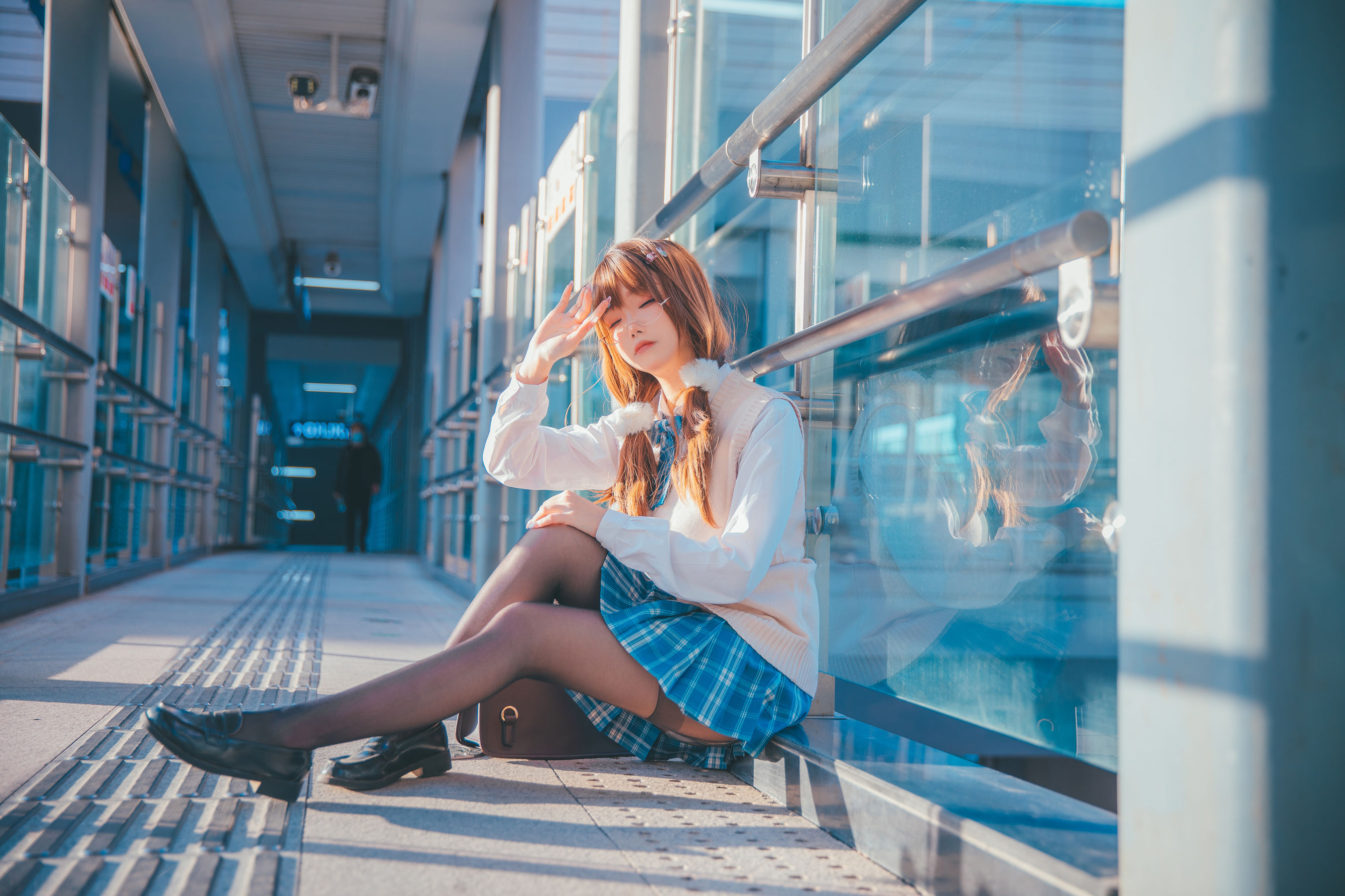 Cos小姐姐雪琪 JK夕阳