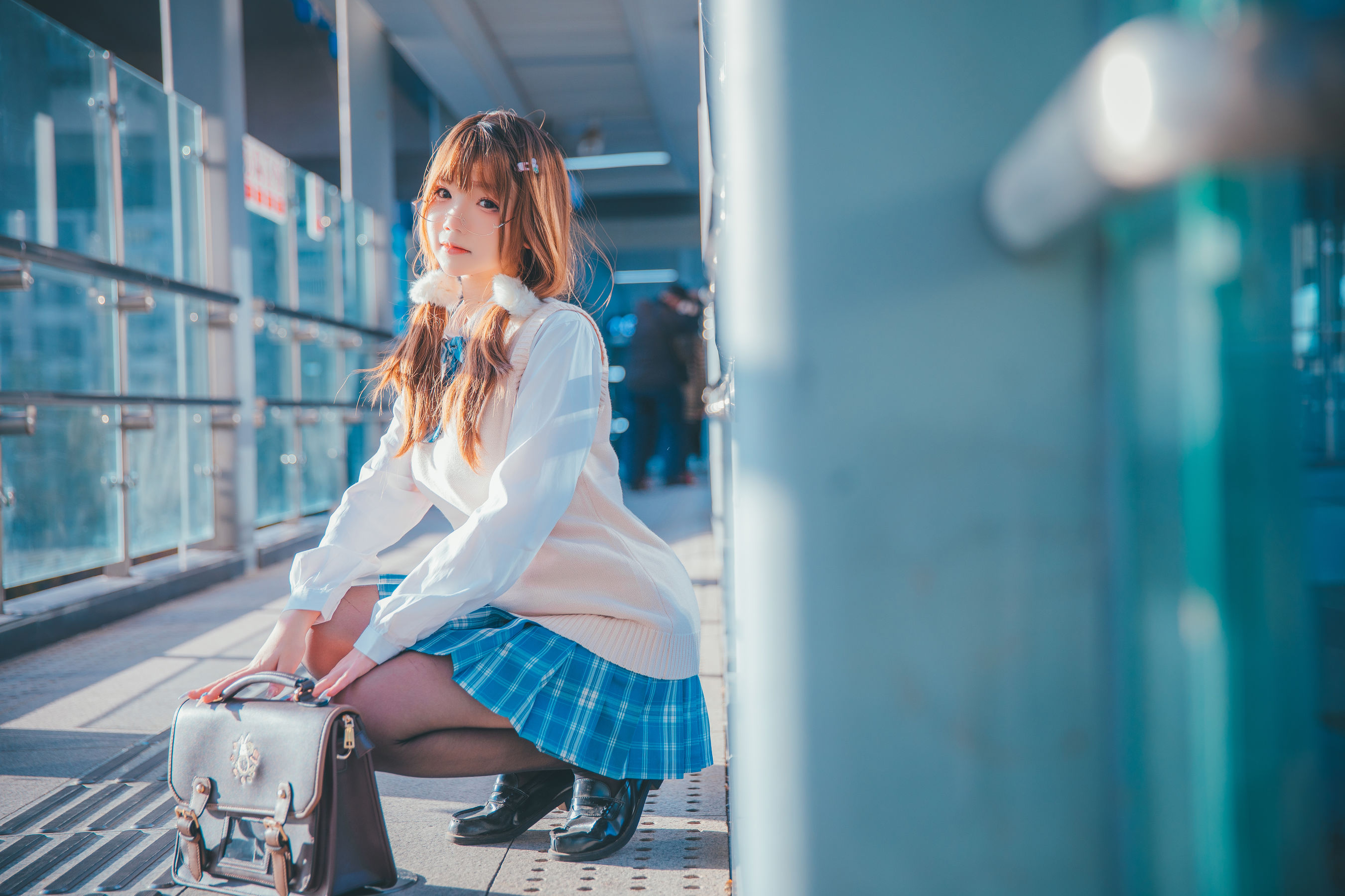 Cos小姐姐雪琪 JK夕阳