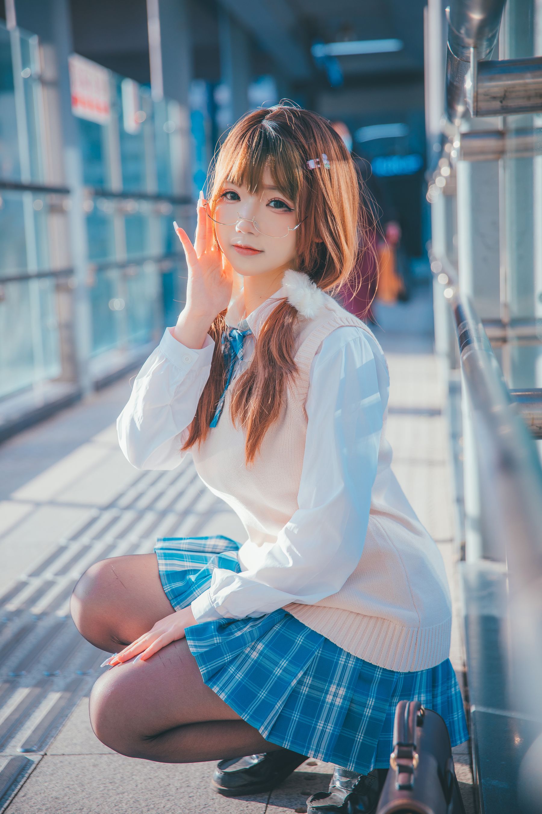 Cos小姐姐雪琪 JK夕阳