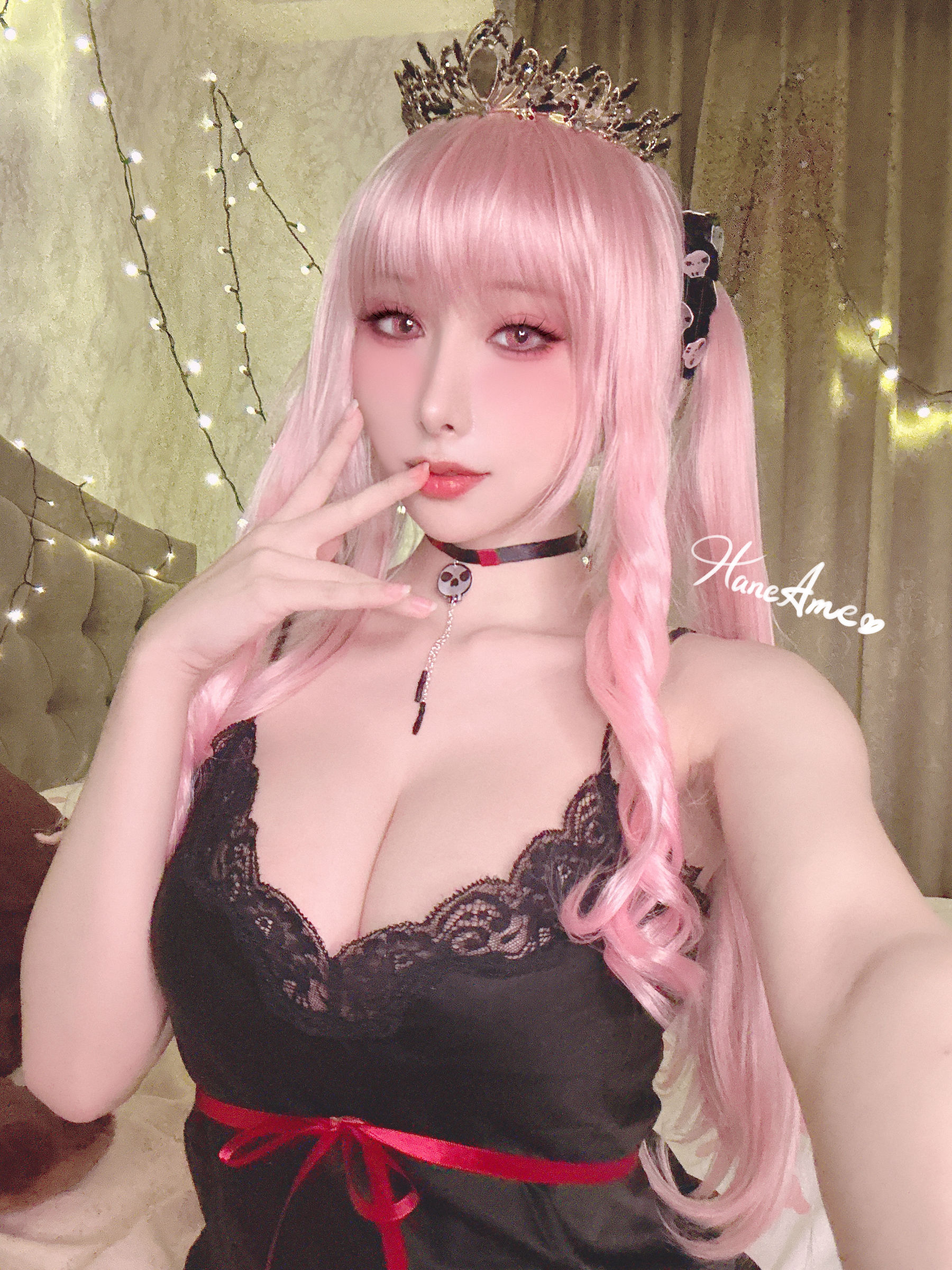 Hane 雨波写真 - Hololive Calliope 死神睡衣