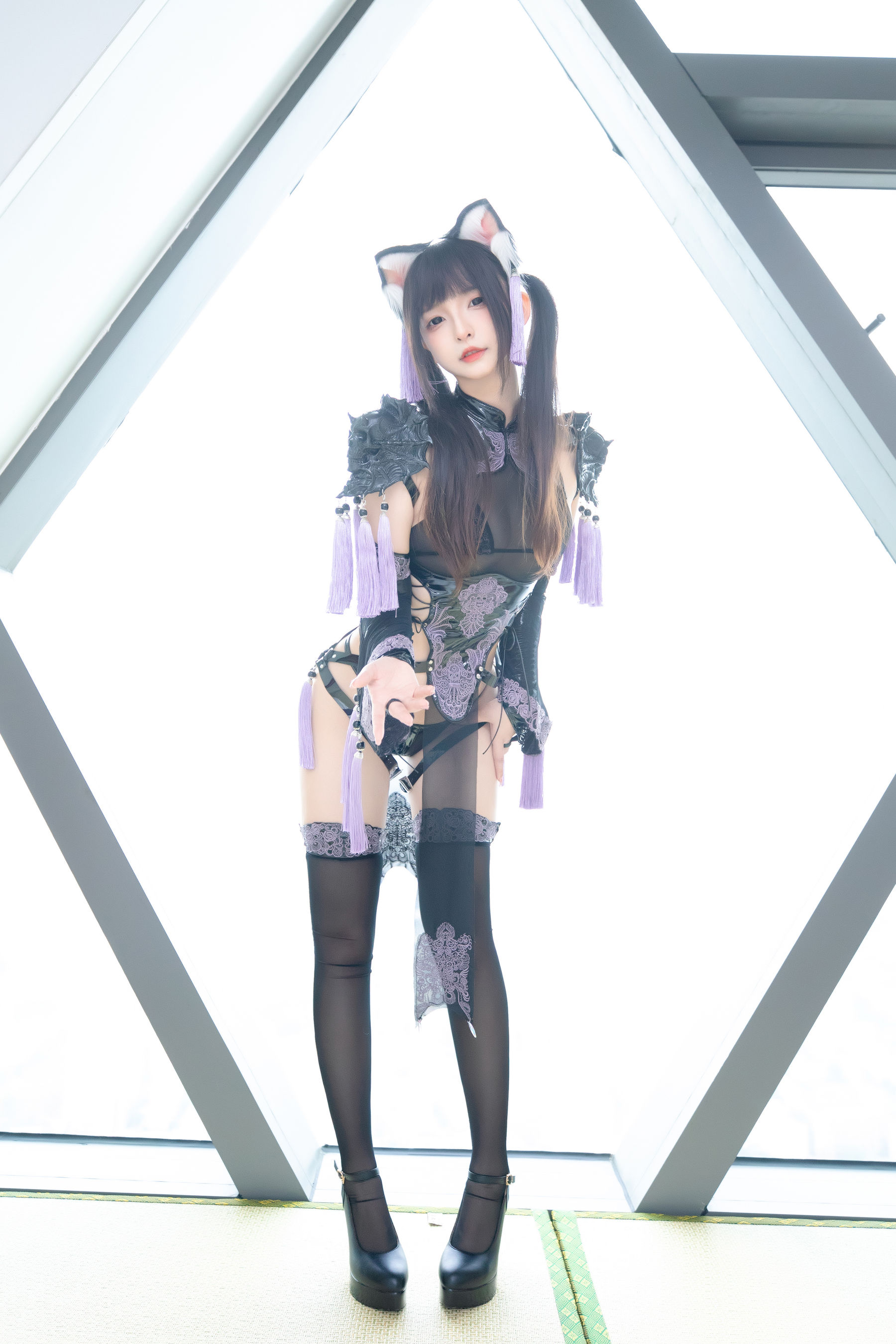 萝莉神楽板真冬之旗袍猫女