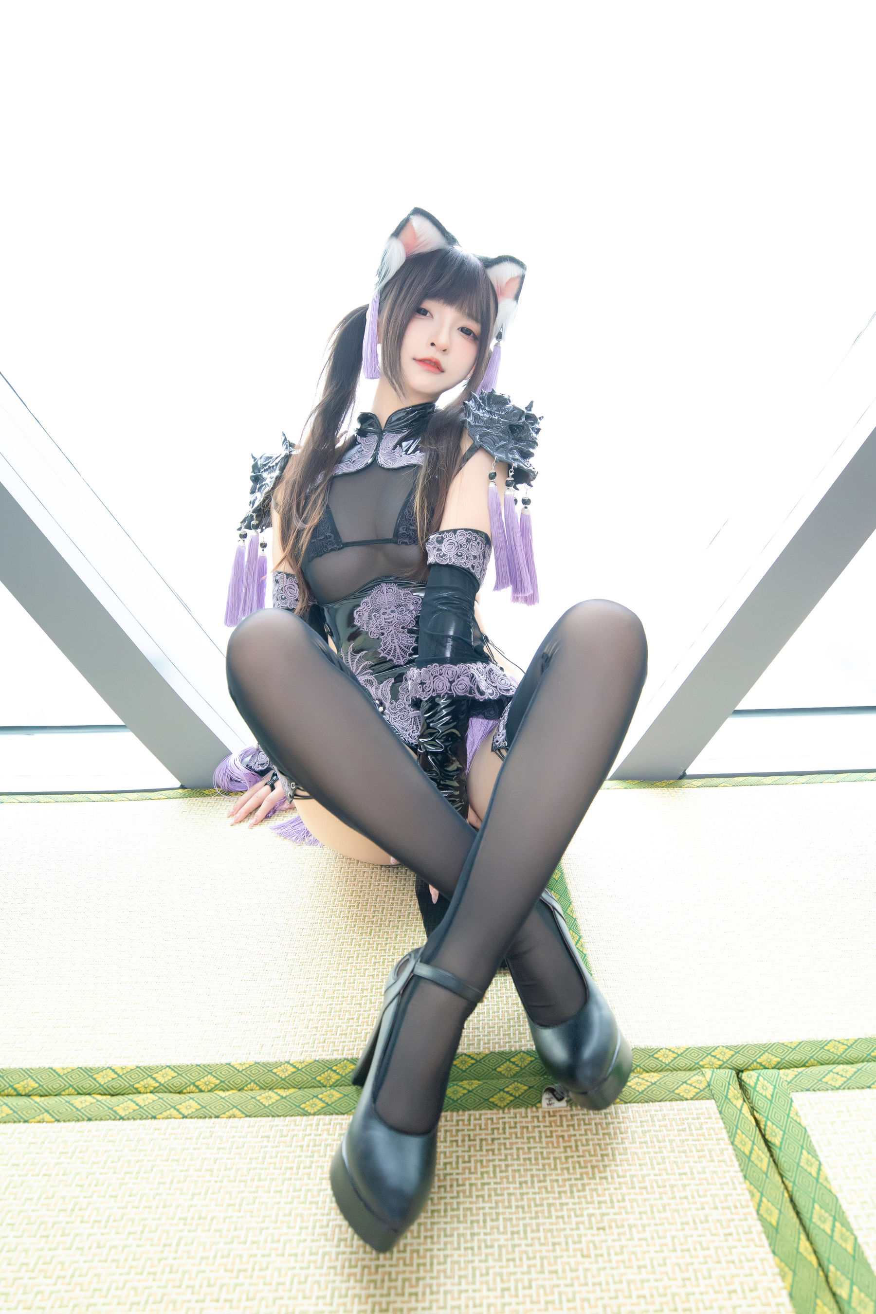 萝莉神楽板真冬之旗袍猫女