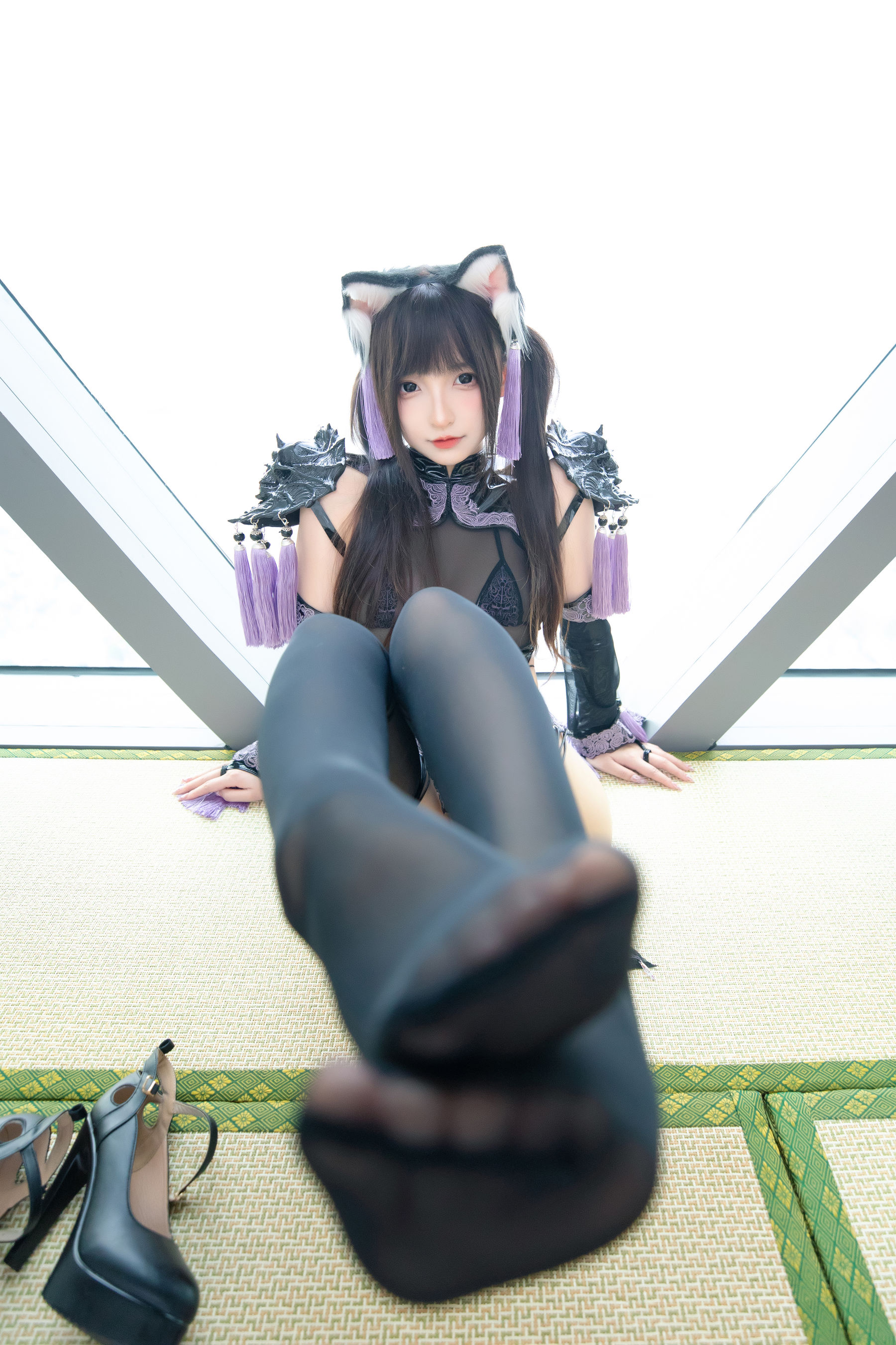 萝莉神楽板真冬之旗袍猫女