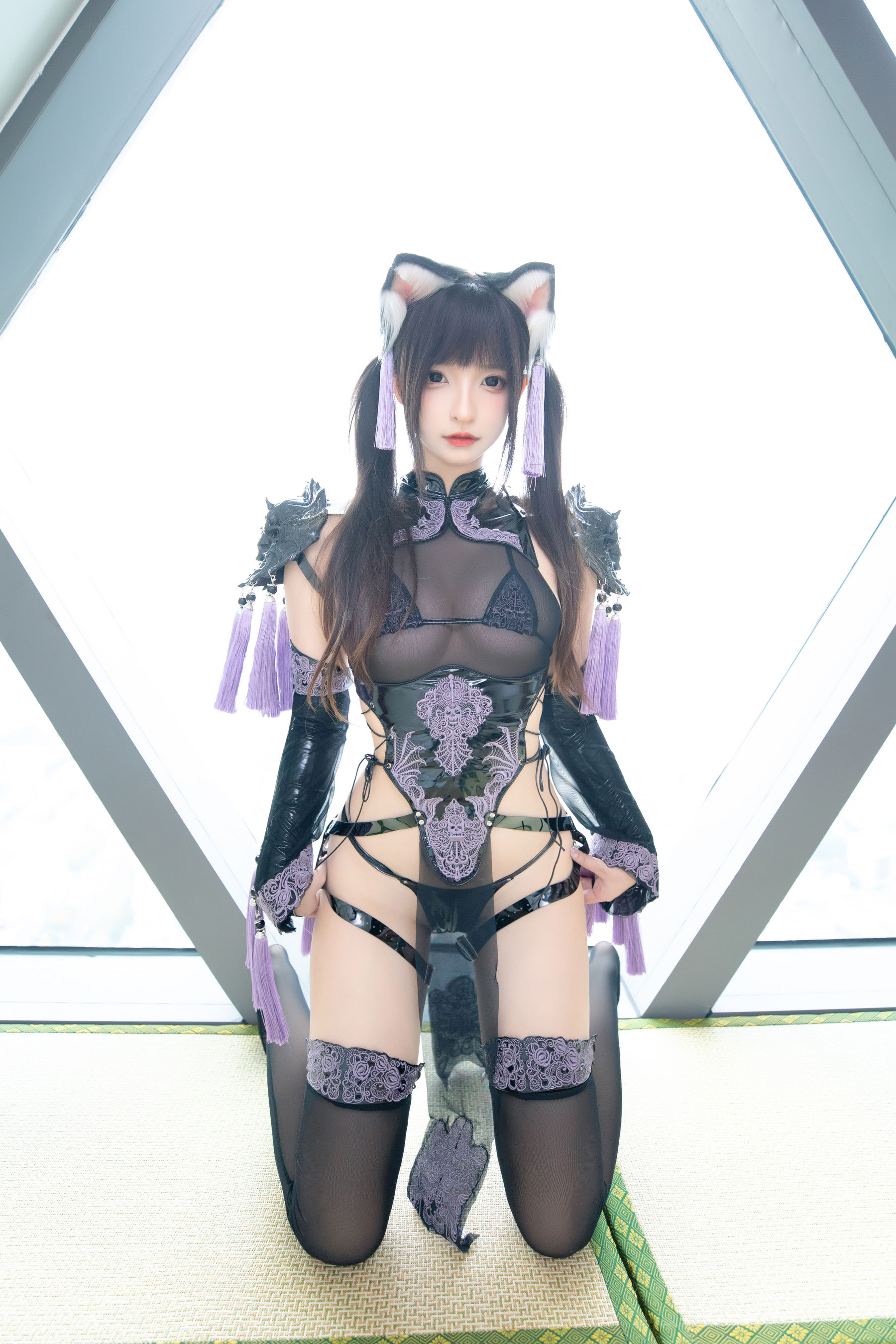 萝莉神楽板真冬之旗袍猫女
