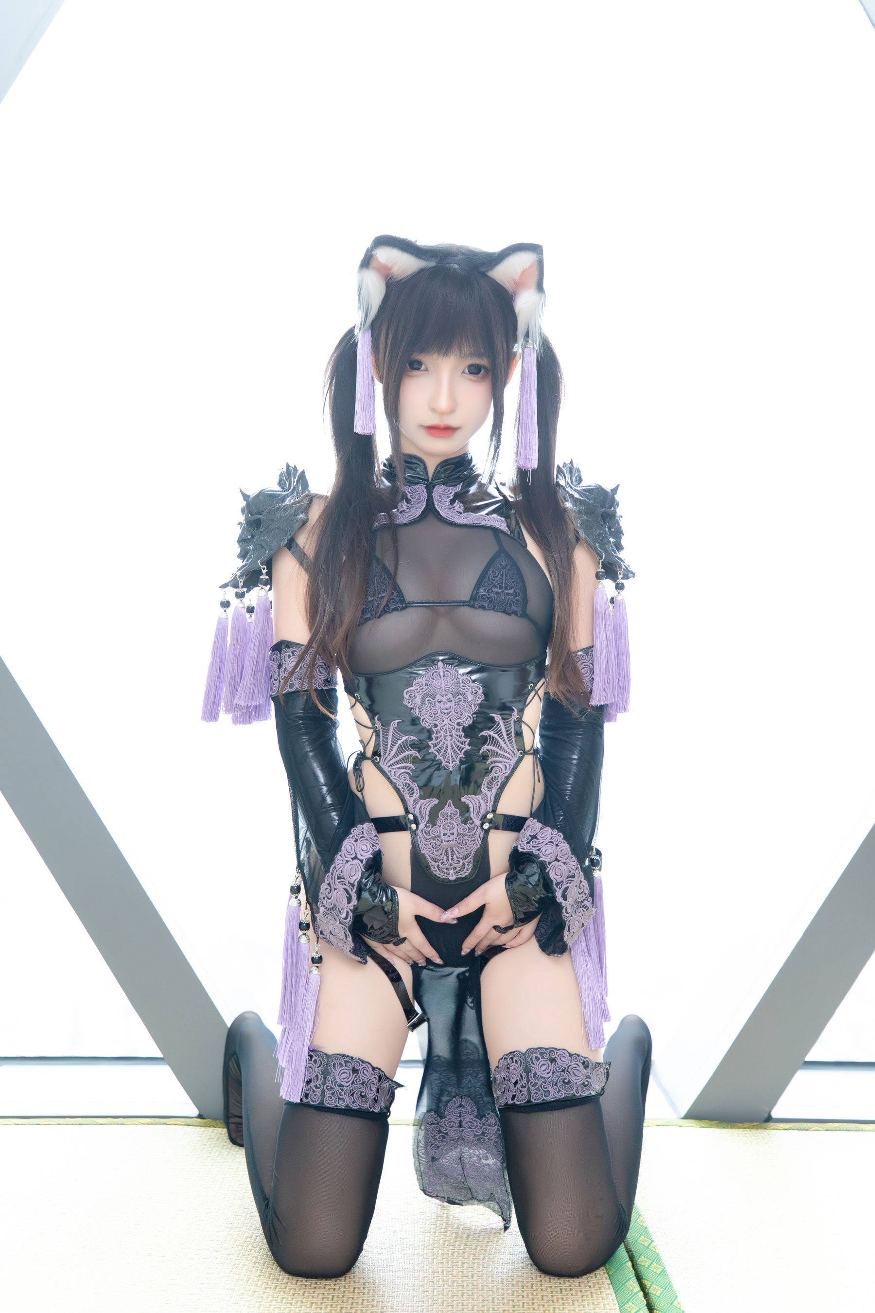 萝莉神楽板真冬之旗袍猫女