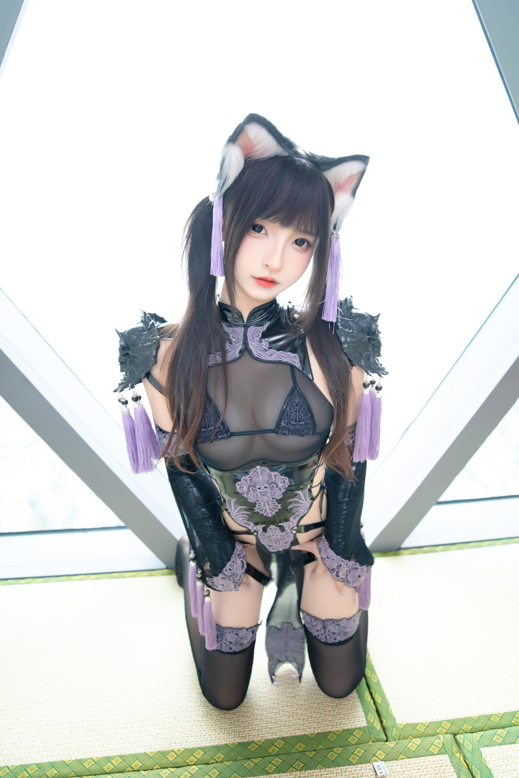 萝莉神楽板真冬之旗袍猫女
