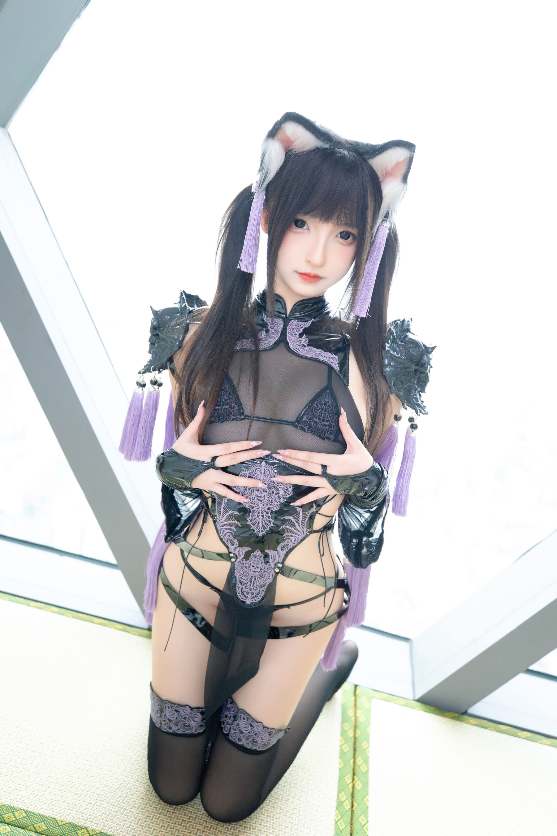 萝莉神楽板真冬之旗袍猫女