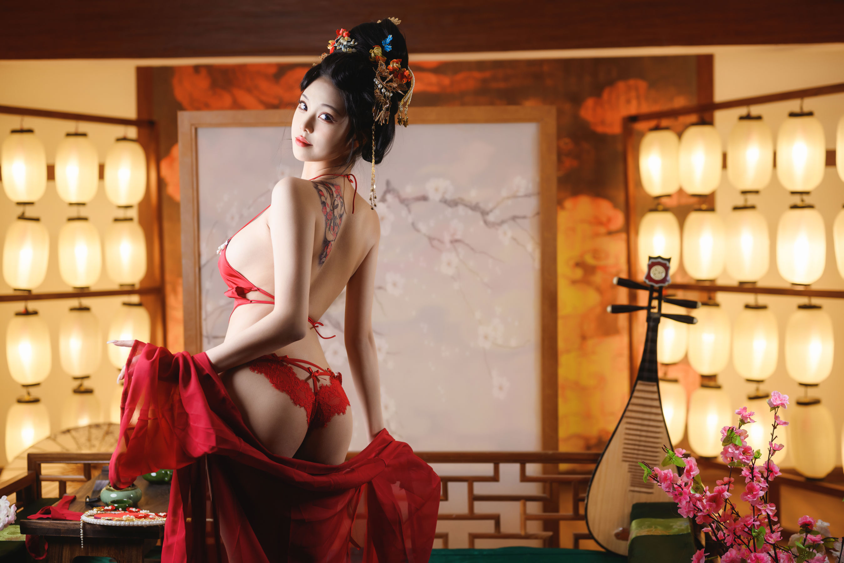 萌系小姐姐蜜汁猫裘 -   唐宫夜宴