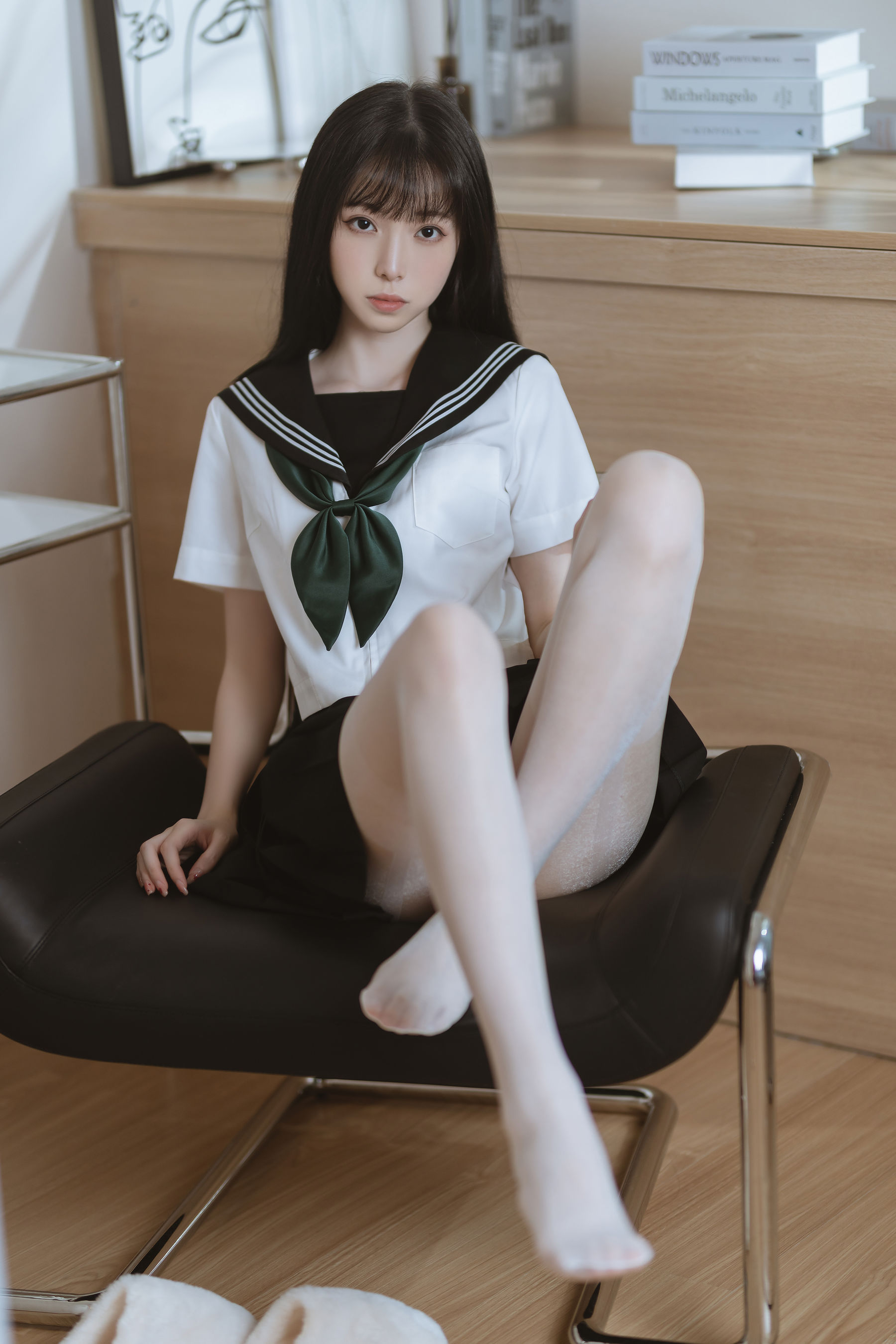 许岚(叁月life) -   白丝水手服