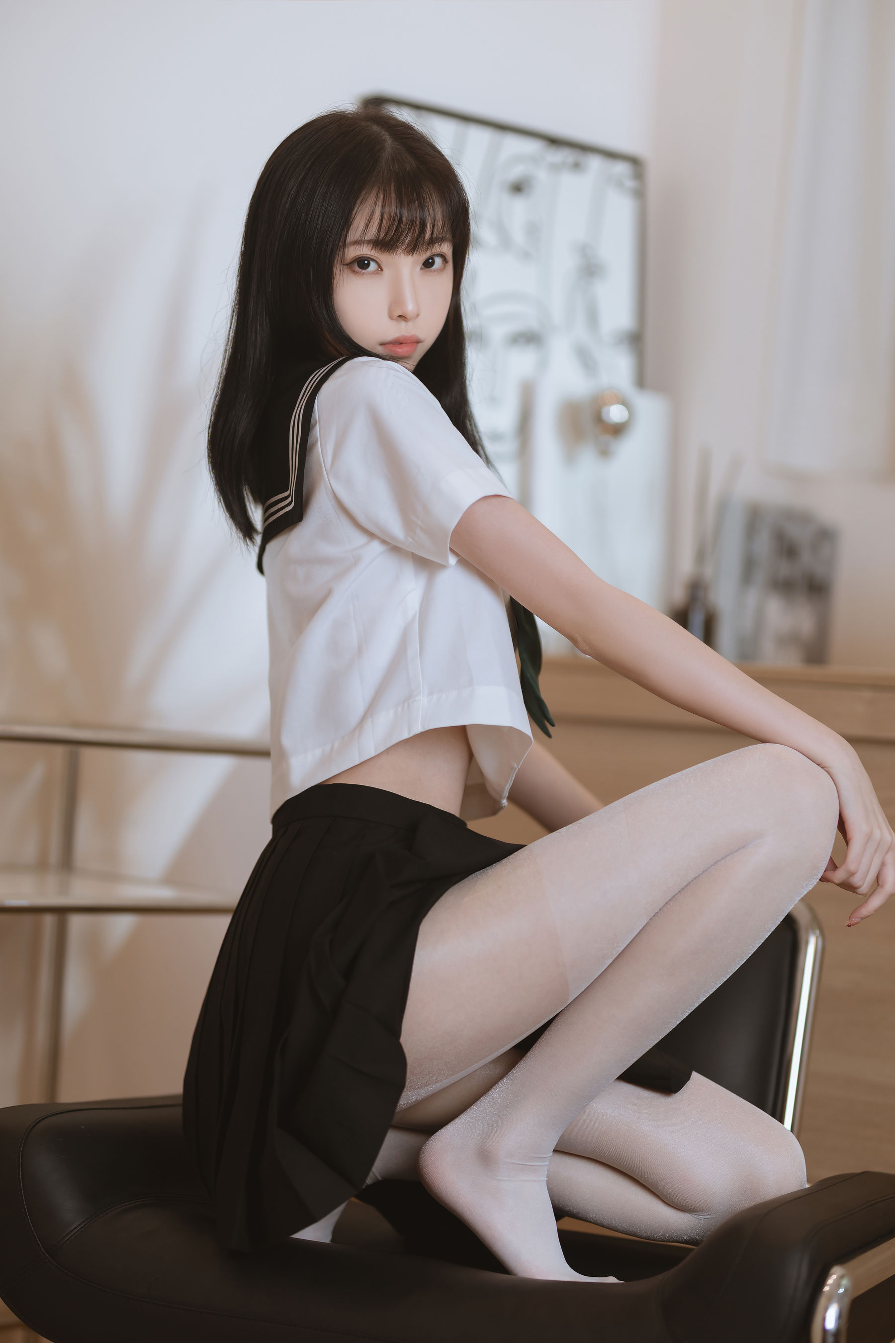 许岚(叁月life) -   白丝水手服