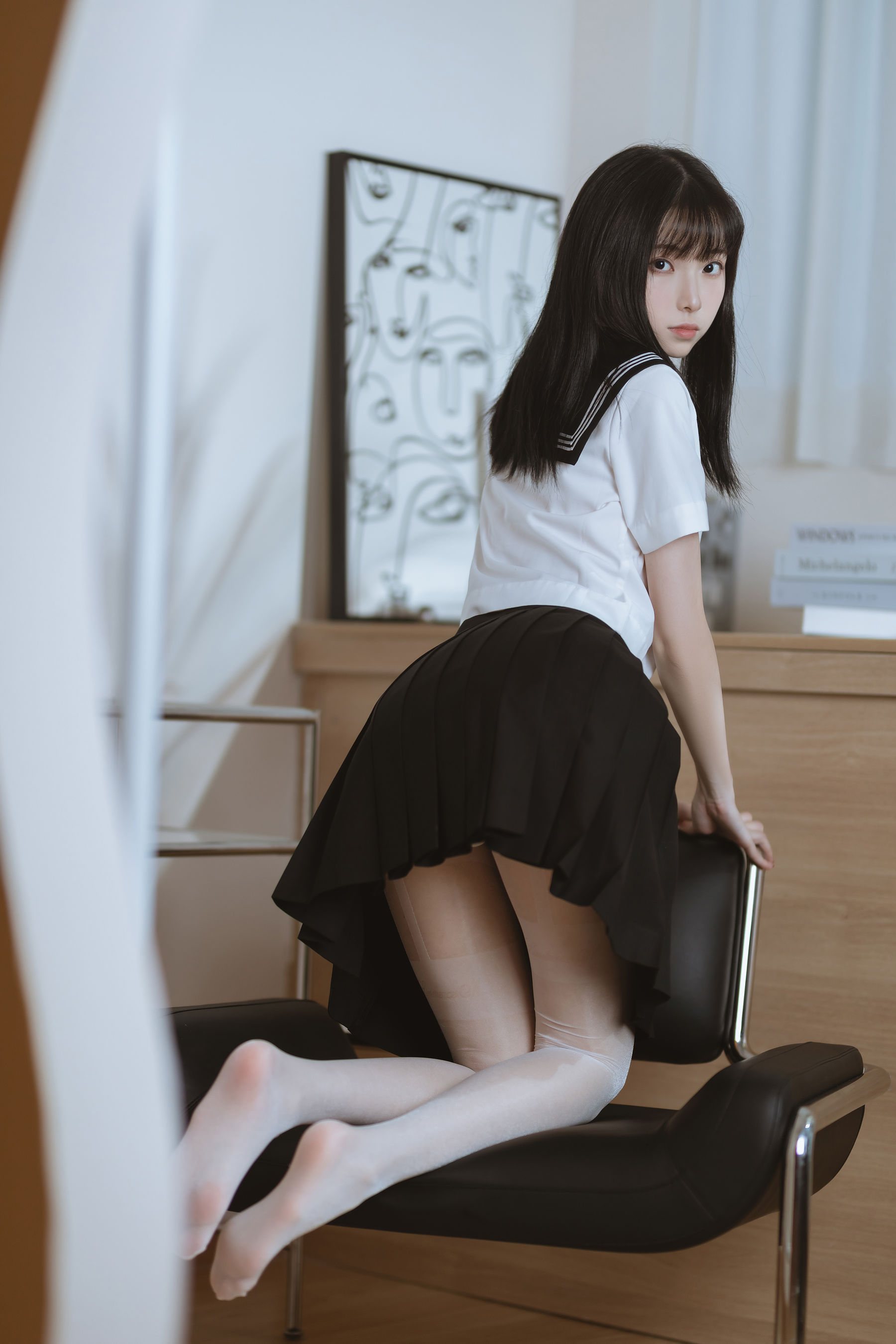 许岚(叁月life) -   白丝水手服