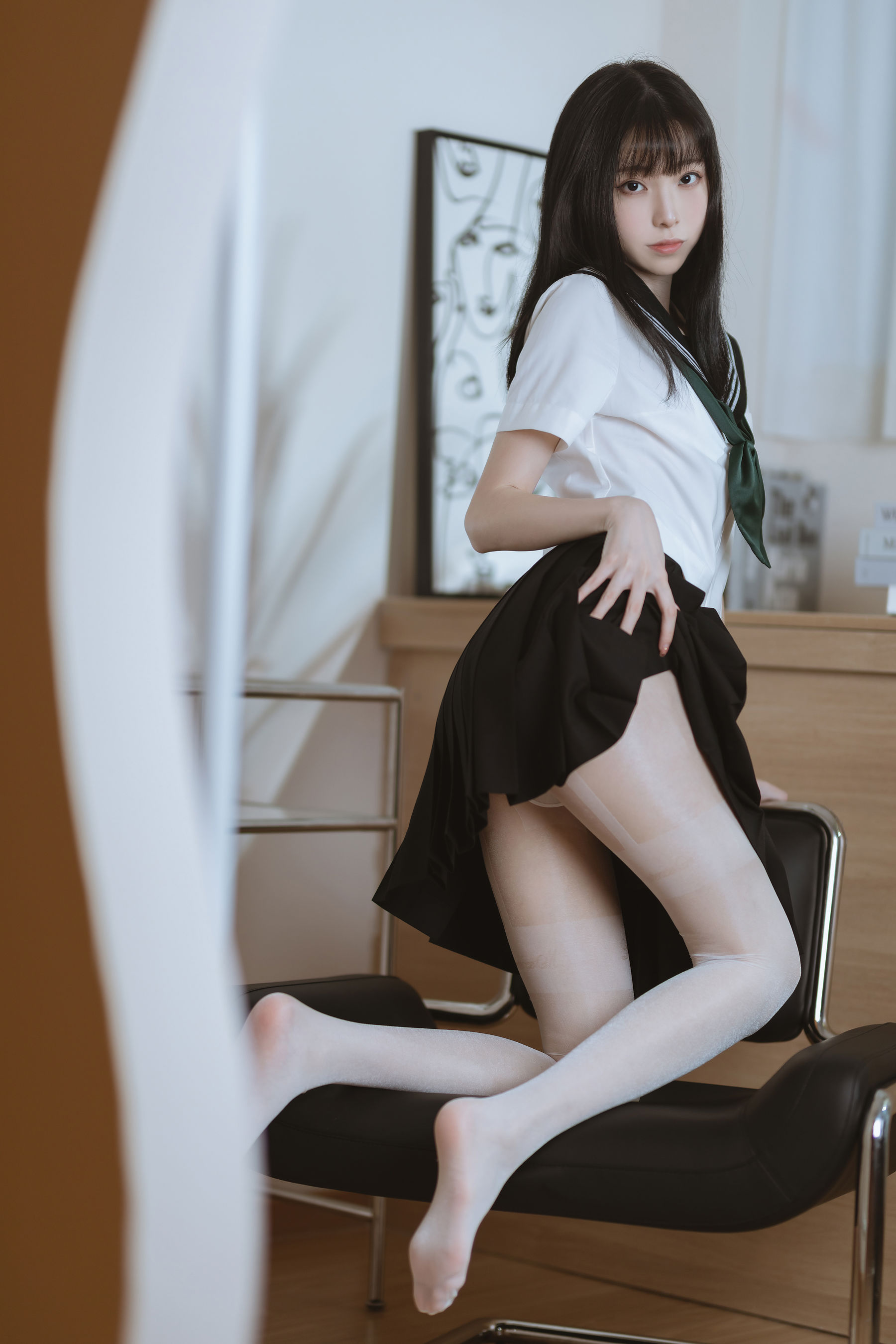 许岚(叁月life) -   白丝水手服