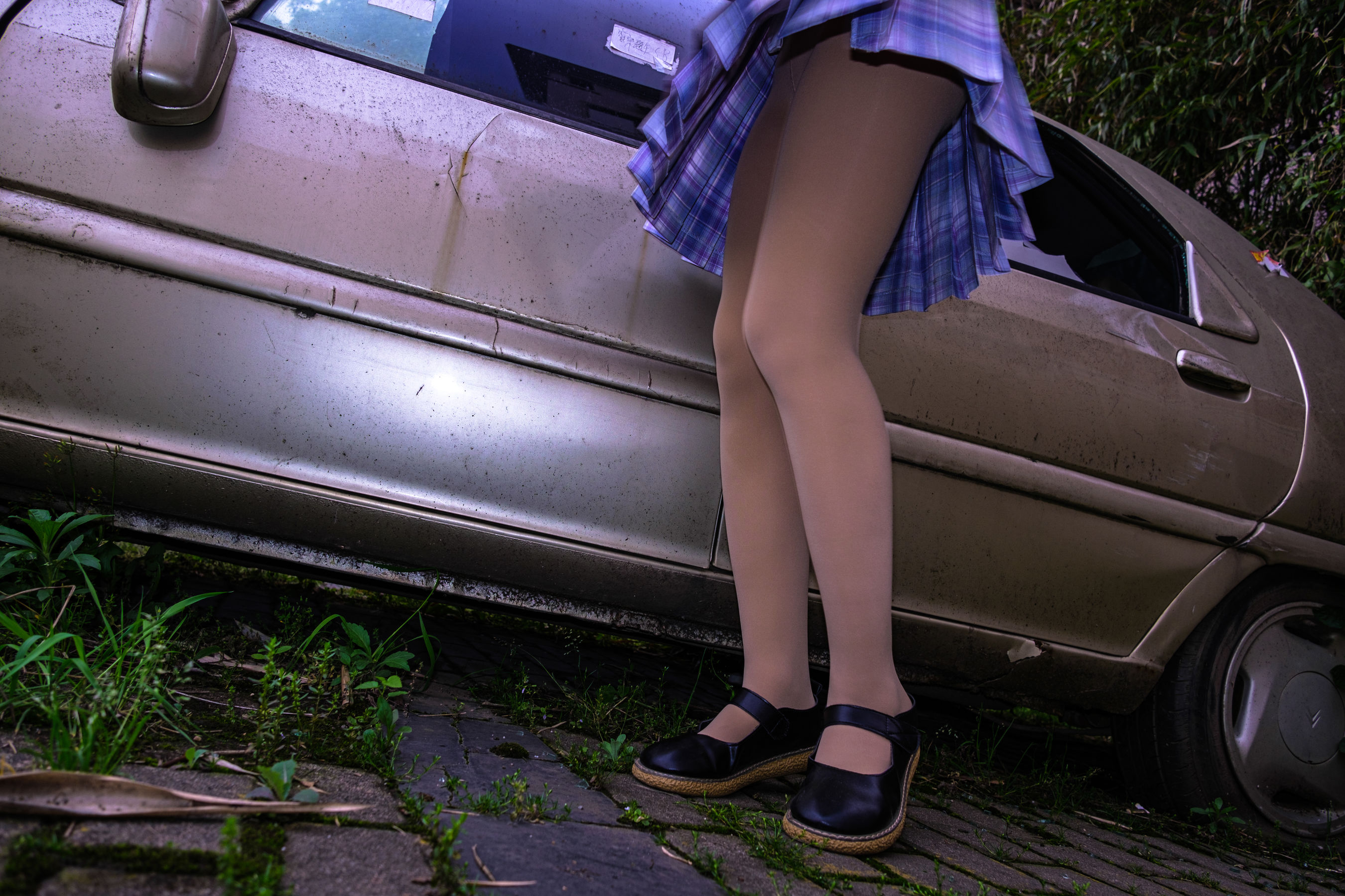 森萝财团写真 月下001 小夜 肉丝 300D 真空