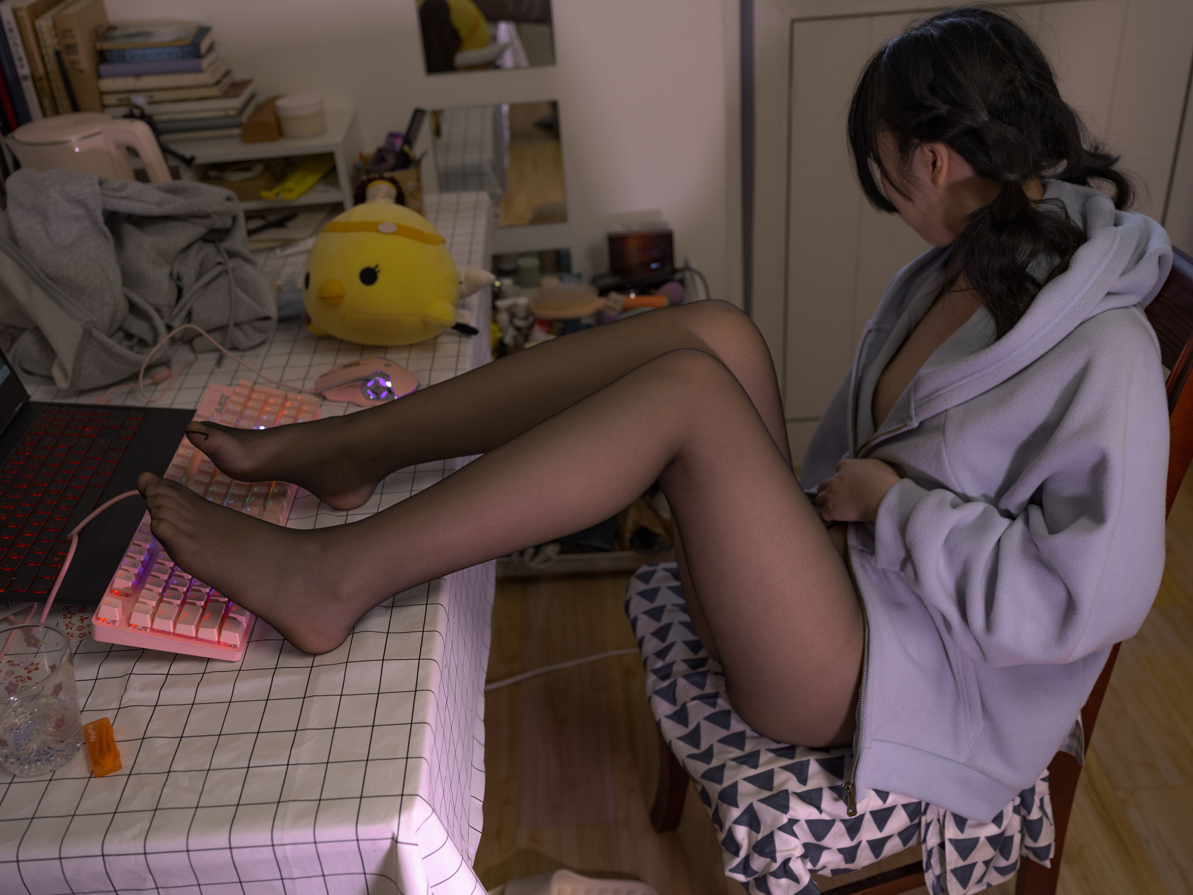 森萝财团写真 月下007 小夜 黑丝 10D 超薄
