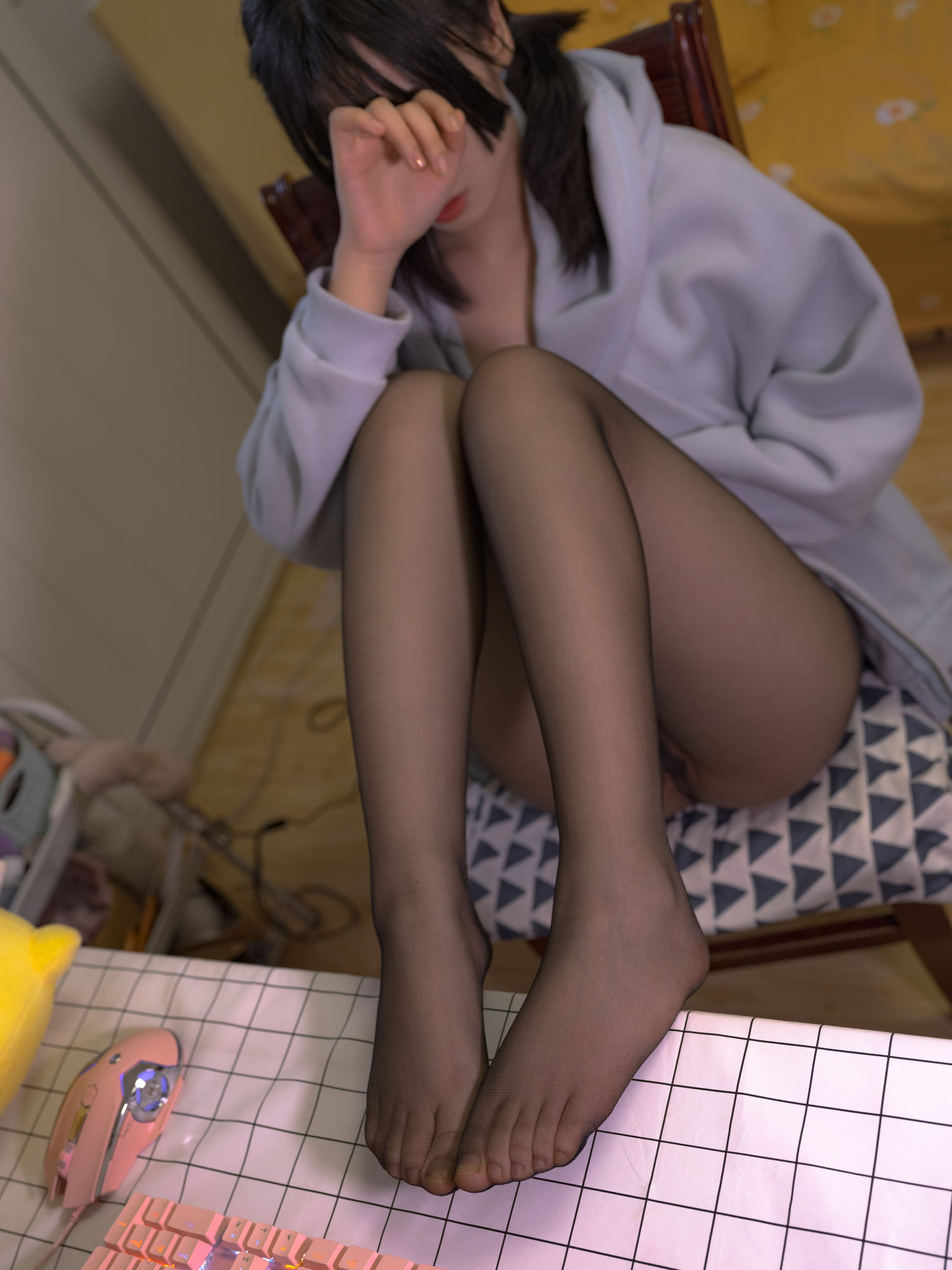 森萝财团写真 月下007 小夜 黑丝 10D 超薄