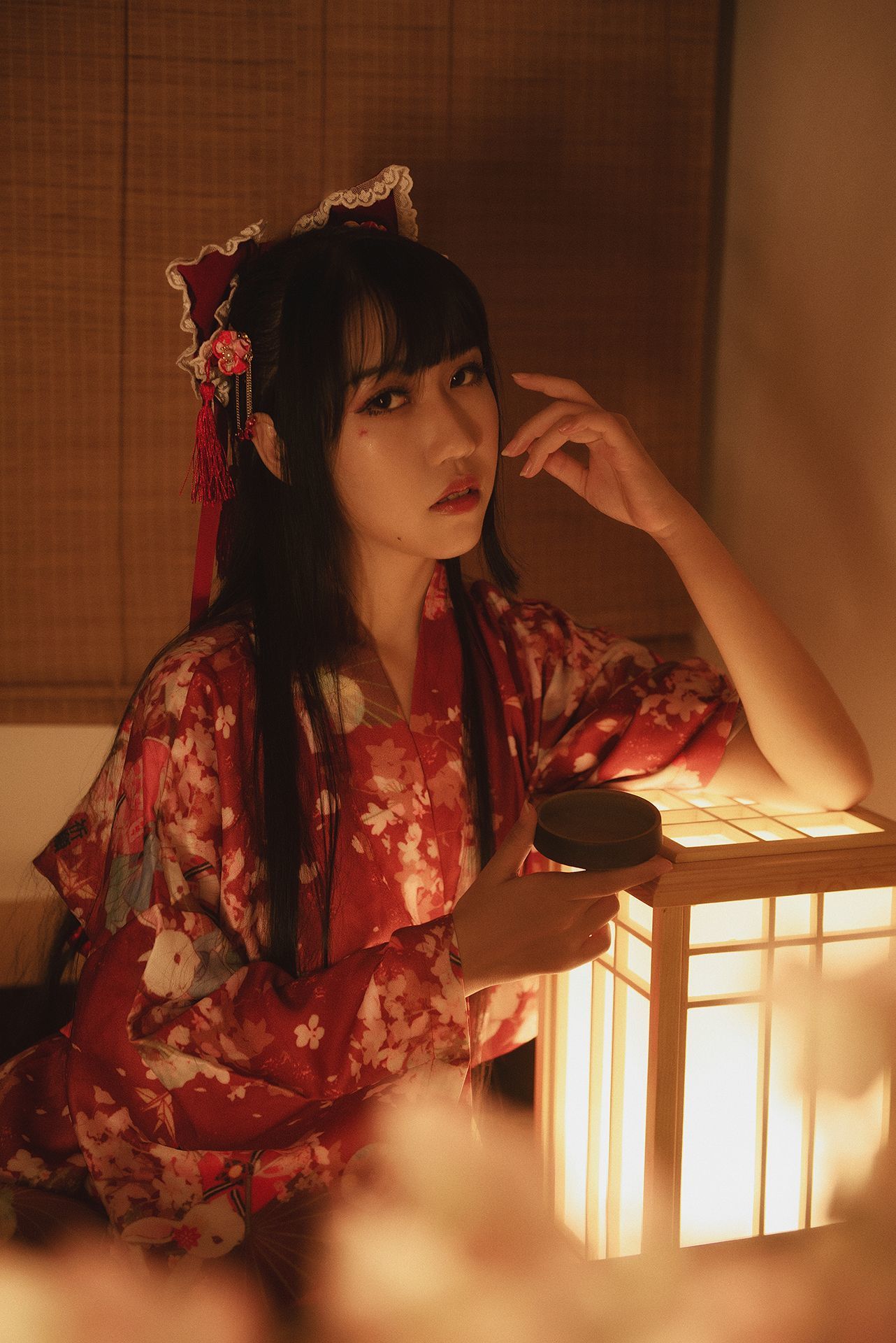 微博人气Coser不呆猫 - 捆绑和服