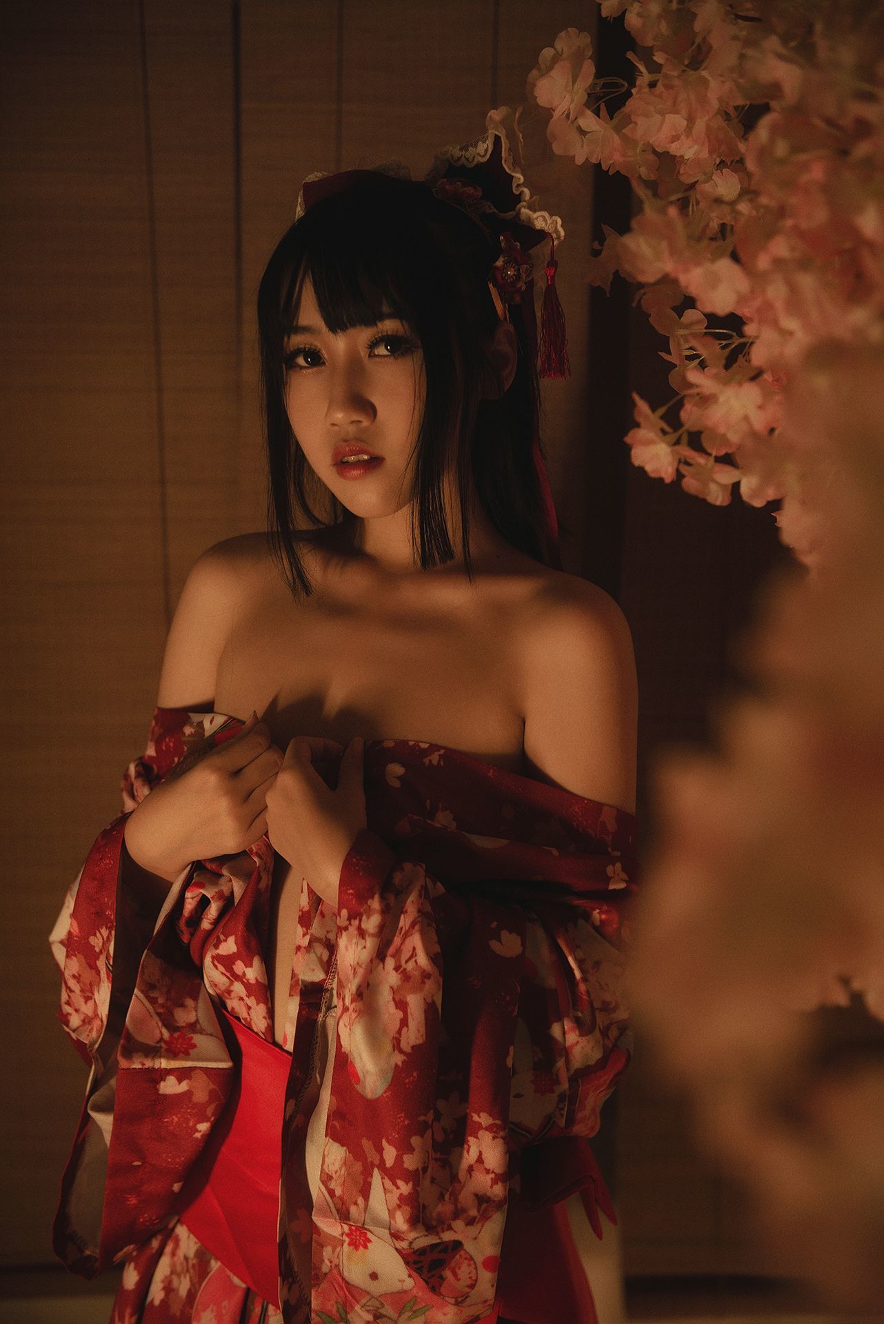 微博人气Coser不呆猫 - 捆绑和服