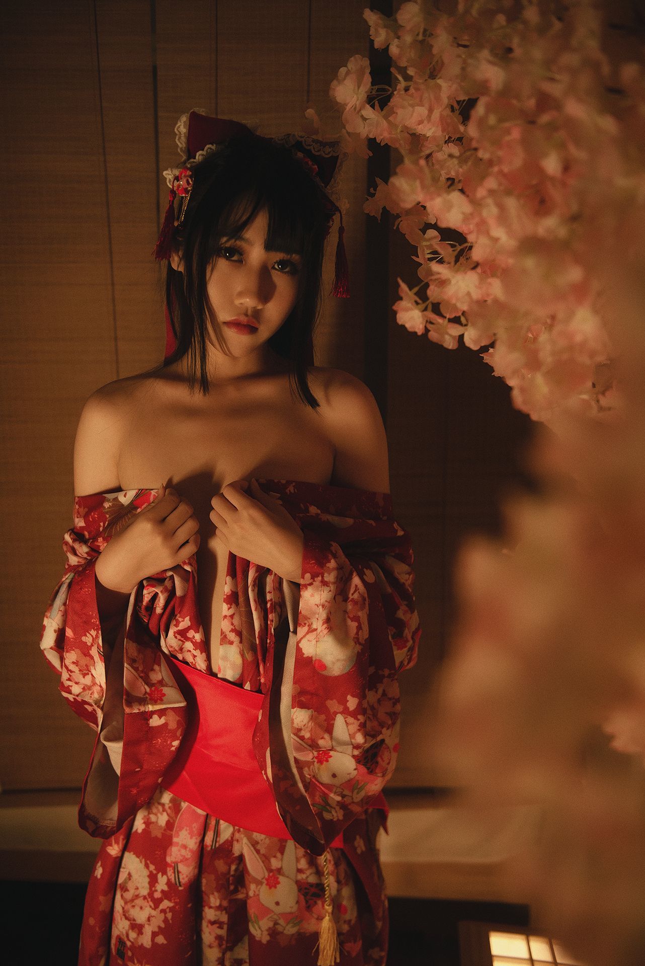 微博人气Coser不呆猫 - 捆绑和服