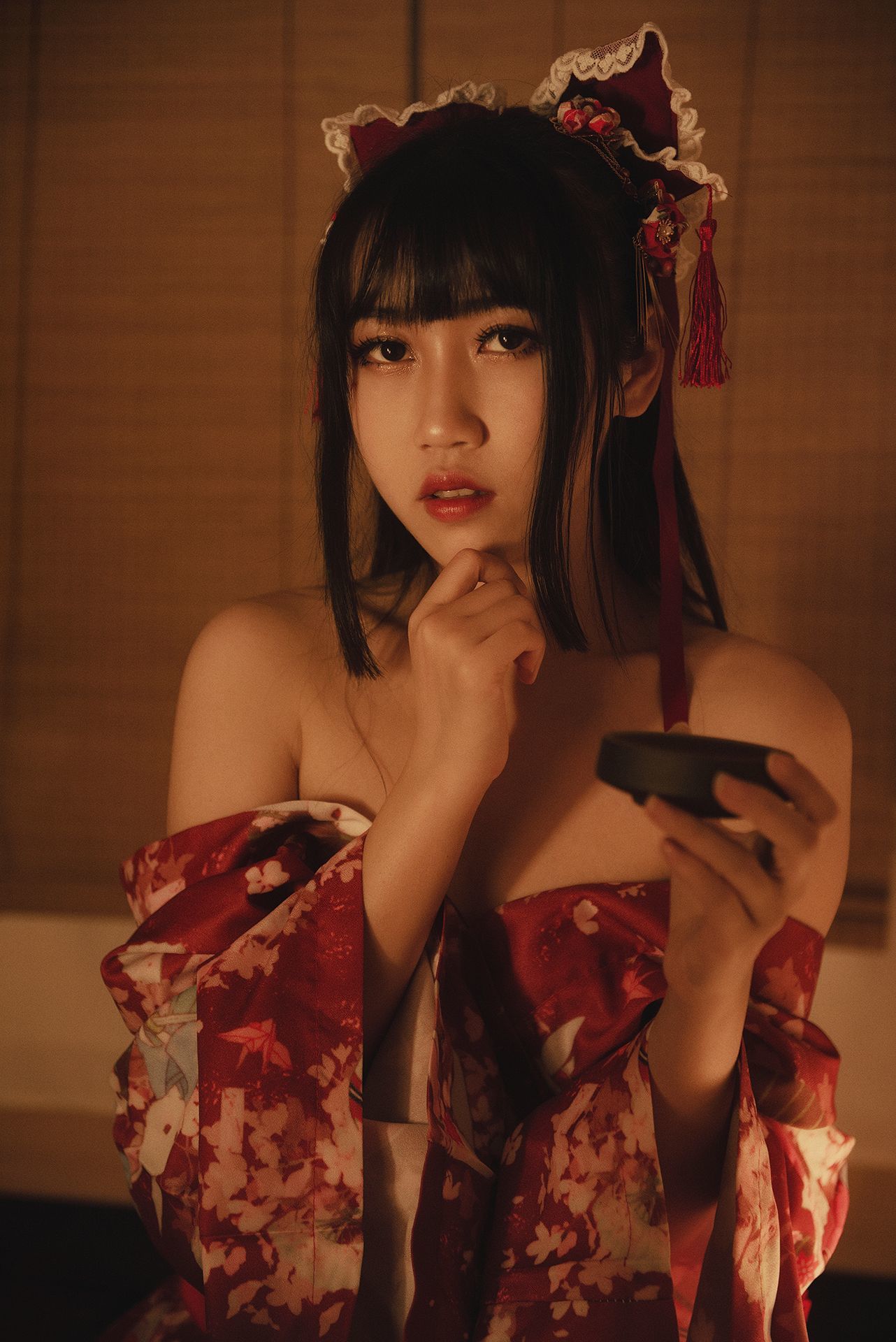 微博人气Coser不呆猫 - 捆绑和服