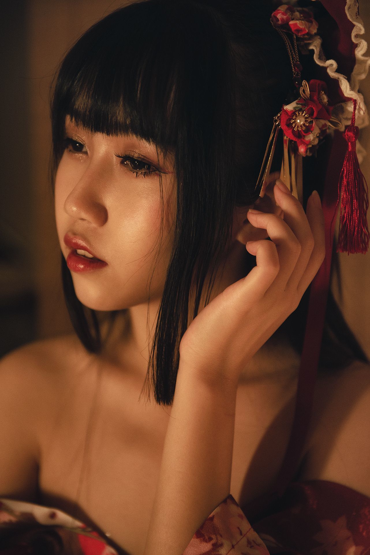 微博人气Coser不呆猫 - 捆绑和服