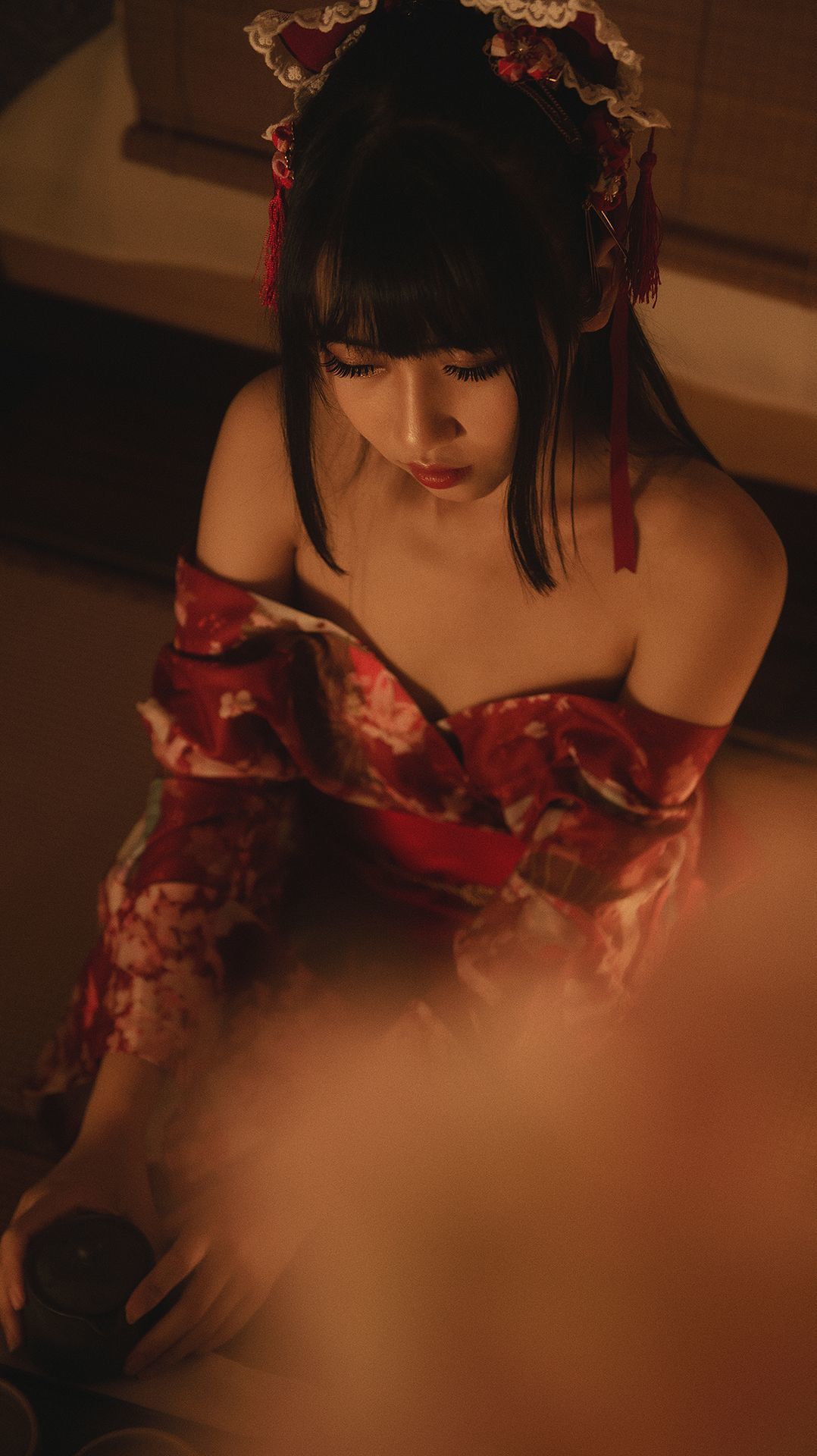 微博人气Coser不呆猫 - 捆绑和服