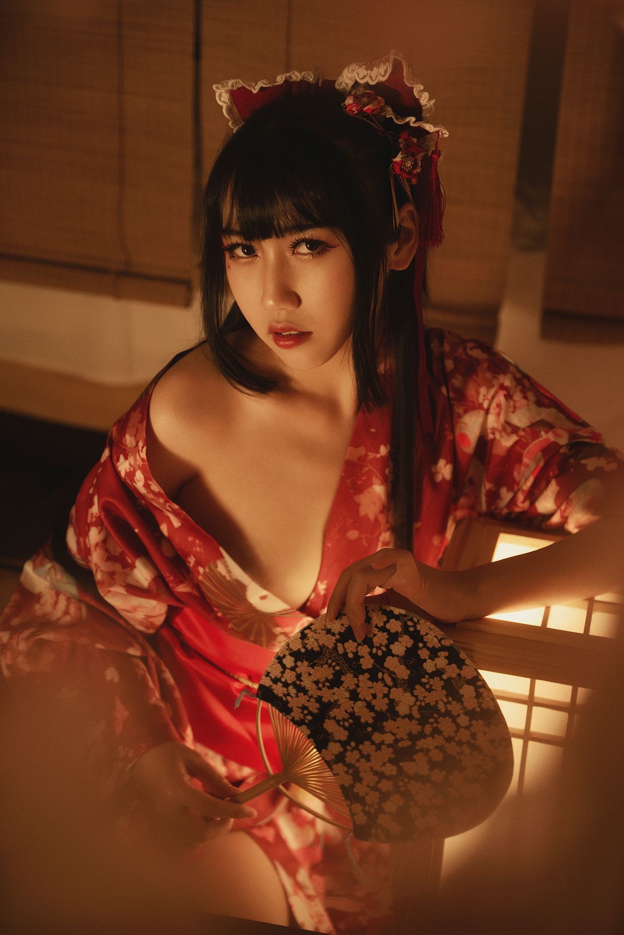 微博人气Coser不呆猫 - 捆绑和服