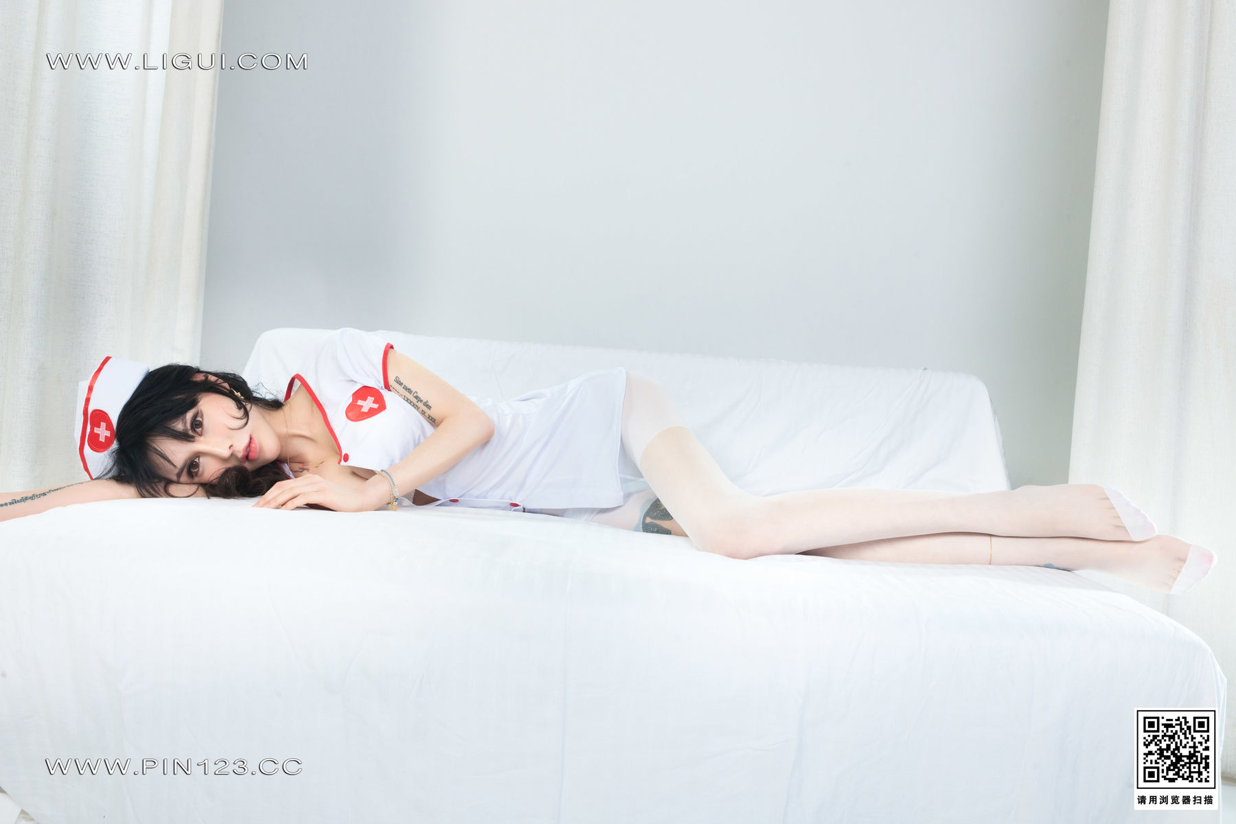[Ligui丽柜] 2023.04.17 白丝天使 猫猫