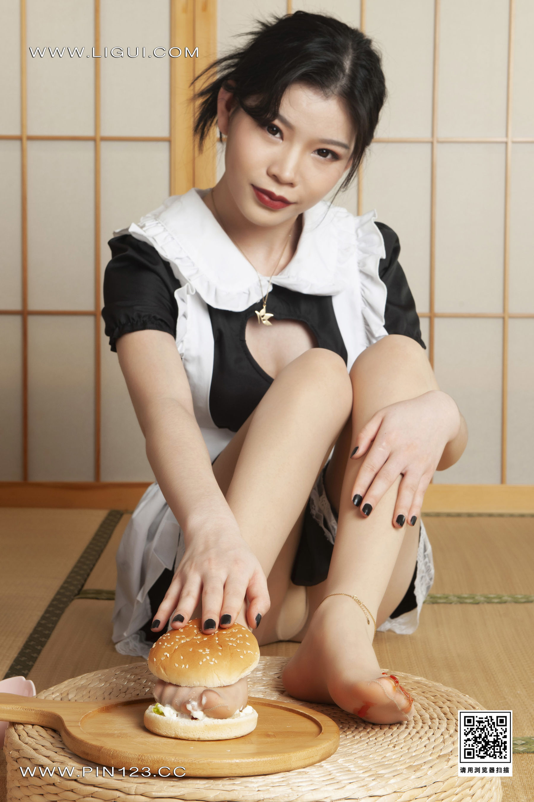 [Ligui丽柜] 2023.04.24 肉丝汉堡 橙子