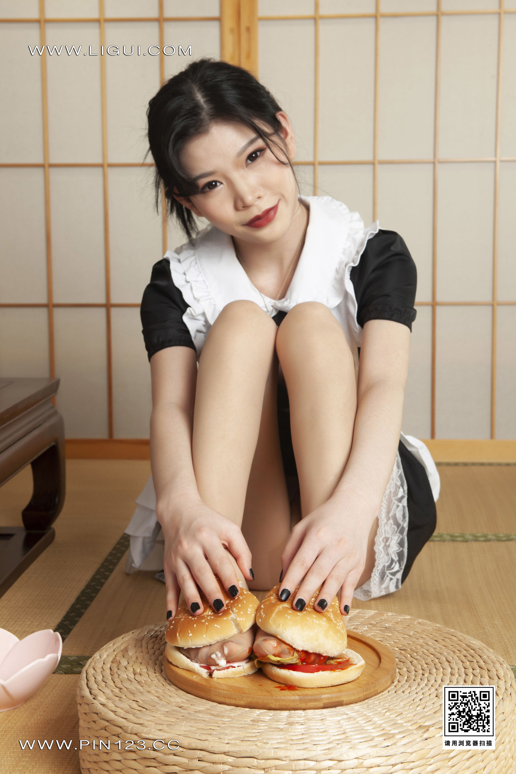 [Ligui丽柜] 2023.04.24 肉丝汉堡 橙子