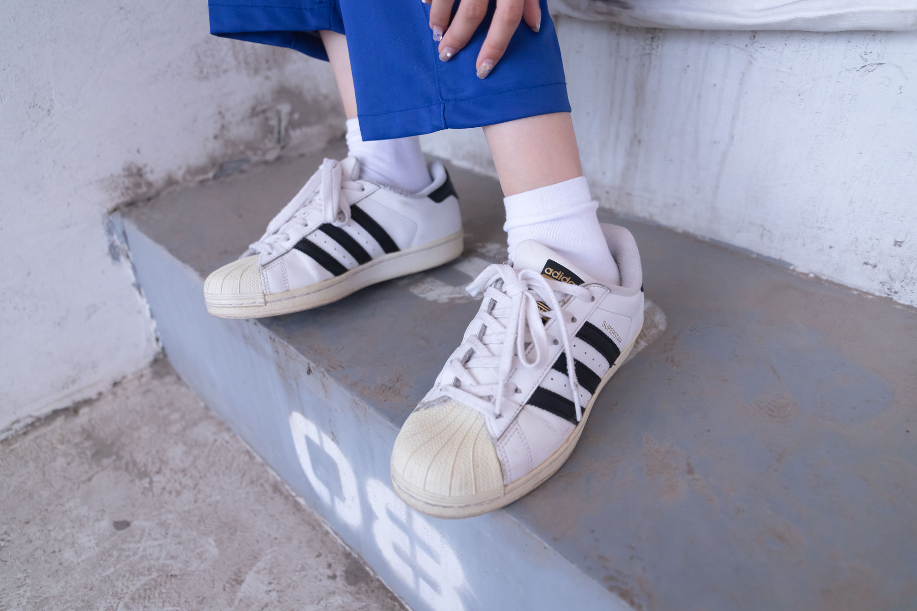 BoBoSocks袜啵啵 No.002 稚予-校服、贝壳头、白棉袜、裸足