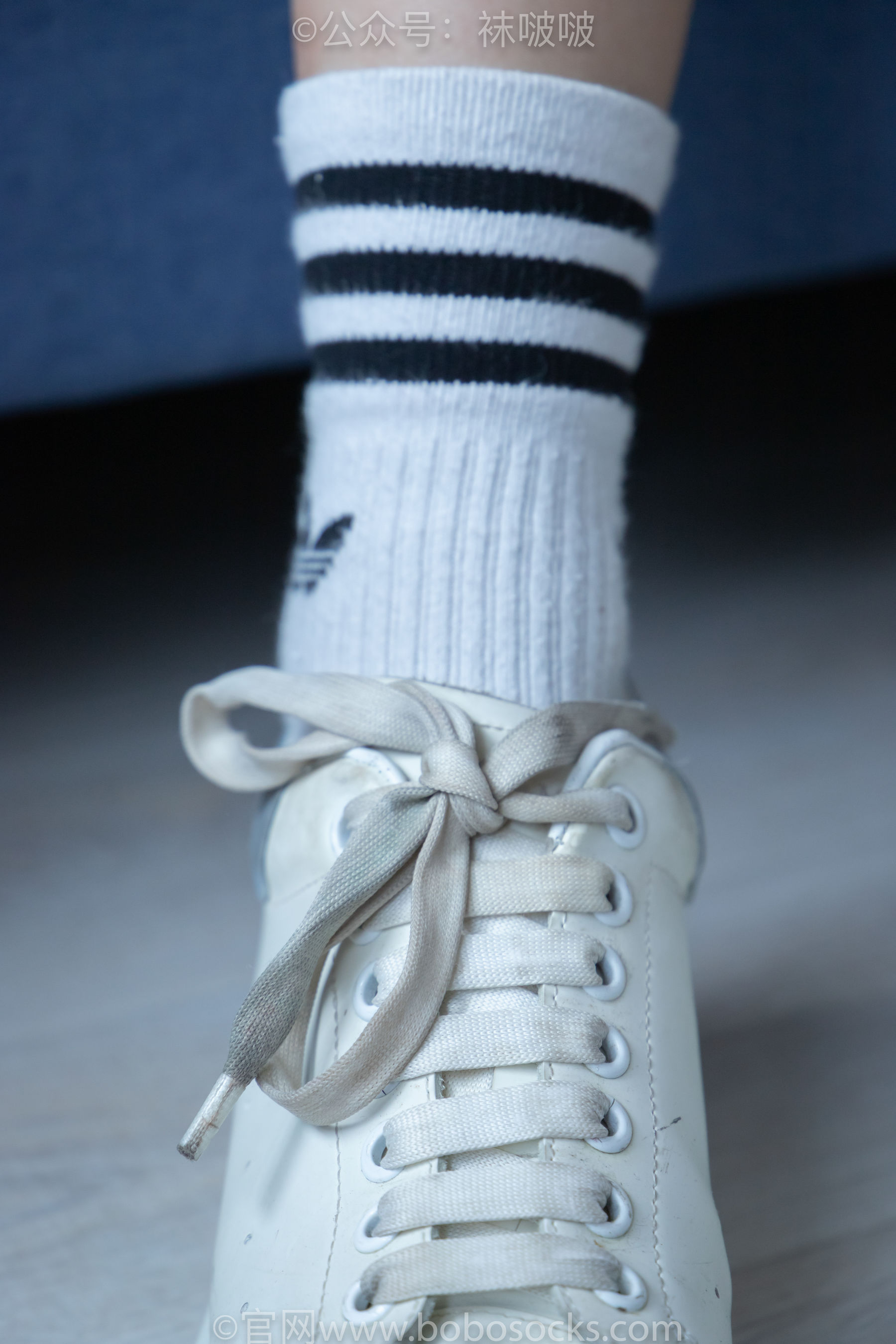BoBoSocks袜啵啵 No.003 果冻-麦昆鞋、白色脏棉袜