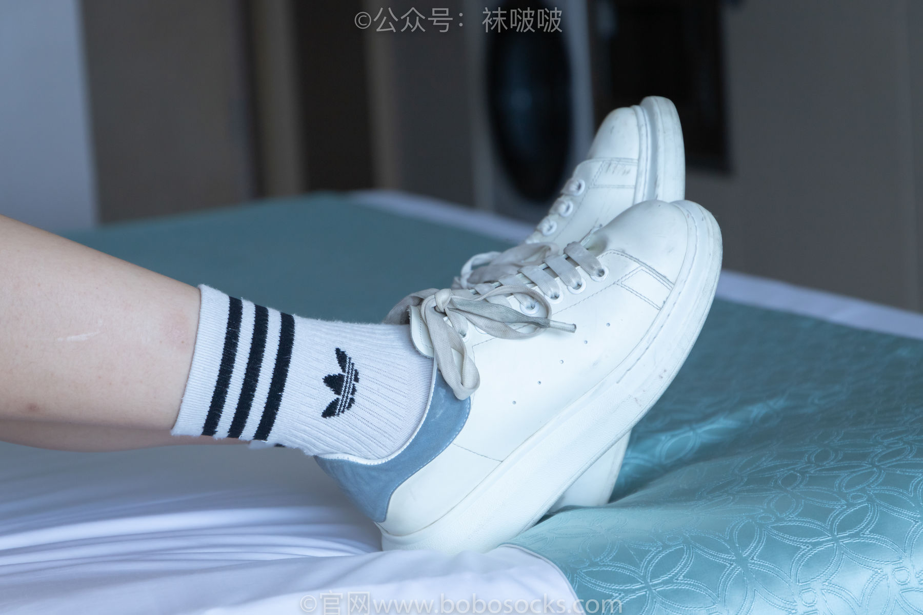 BoBoSocks袜啵啵 No.003 果冻-麦昆鞋、白色脏棉袜