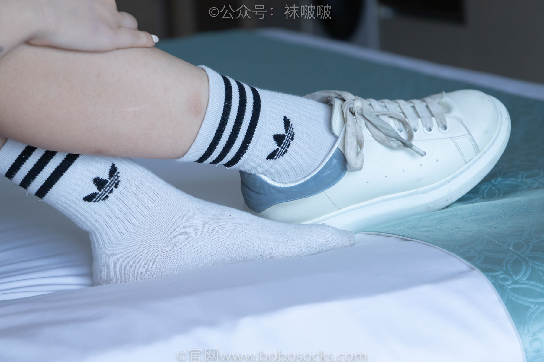 BoBoSocks袜啵啵 No.003 果冻-麦昆鞋、白色脏棉袜