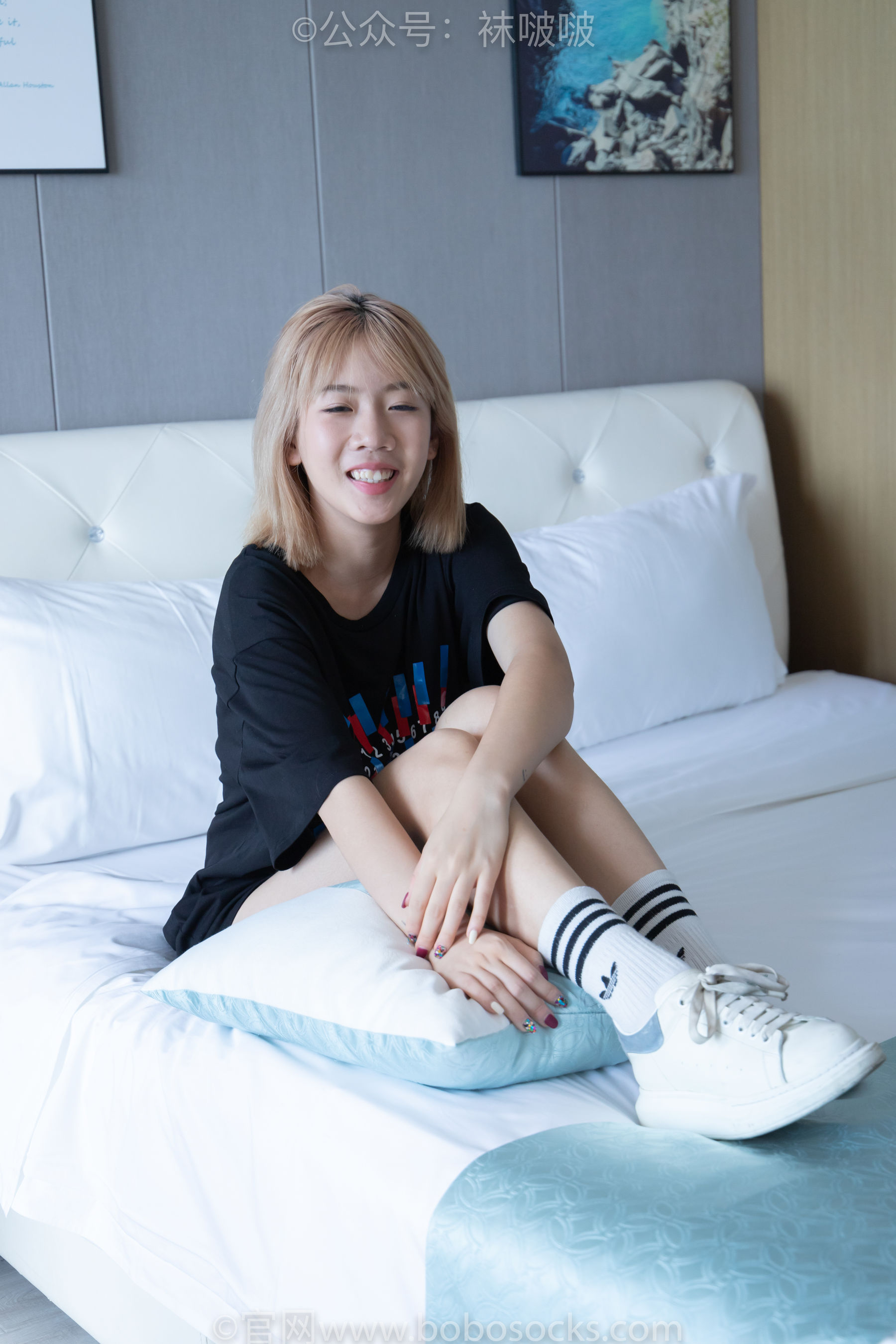 BoBoSocks袜啵啵 No.003 果冻-麦昆鞋、白色脏棉袜
