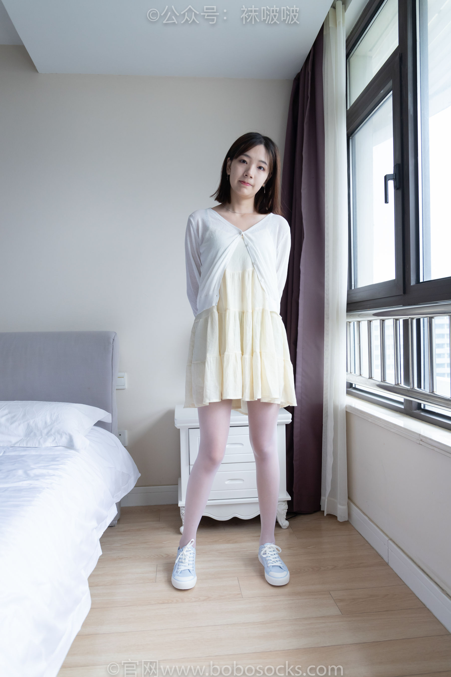 BoBoSocks袜啵啵 No.005 小甜豆-帆布鞋、薄白丝