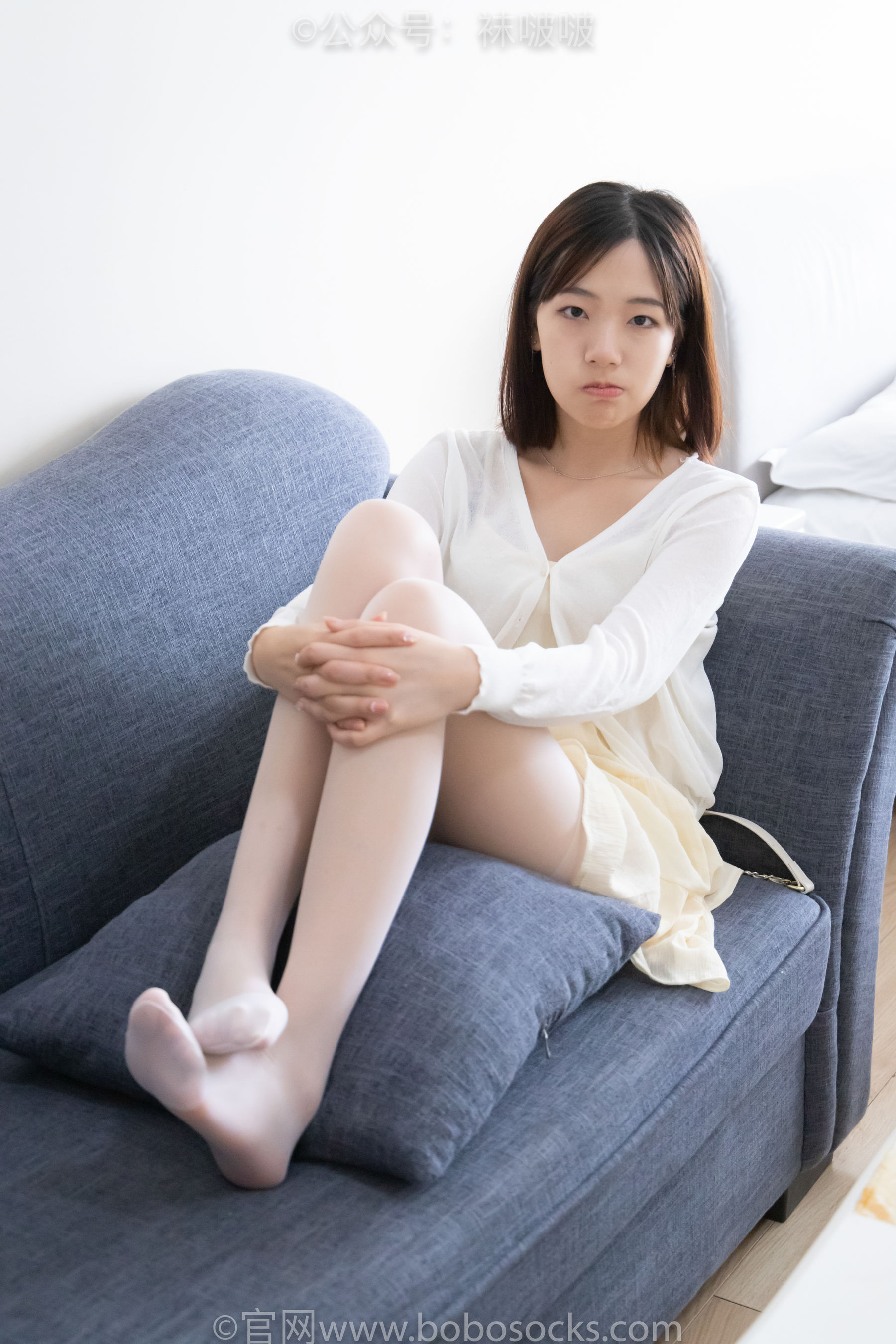 BoBoSocks袜啵啵 No.005 小甜豆-帆布鞋、薄白丝