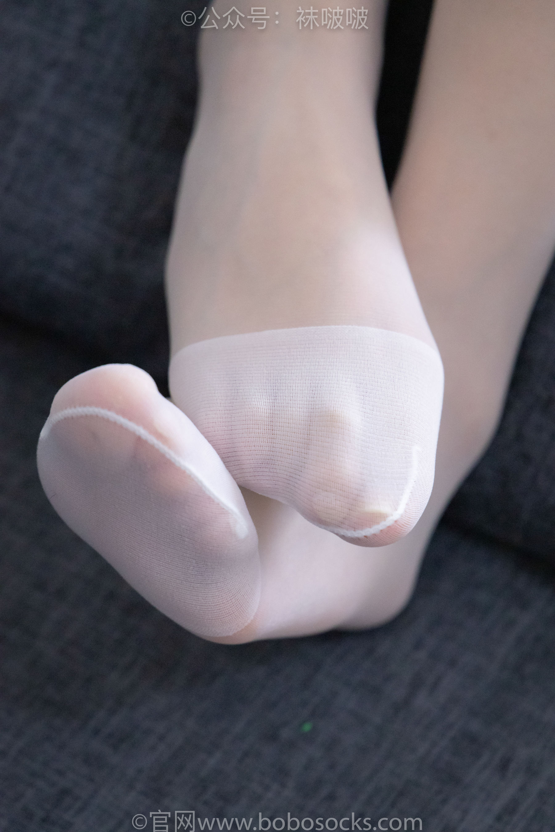 BoBoSocks袜啵啵 No.005 小甜豆-帆布鞋、薄白丝