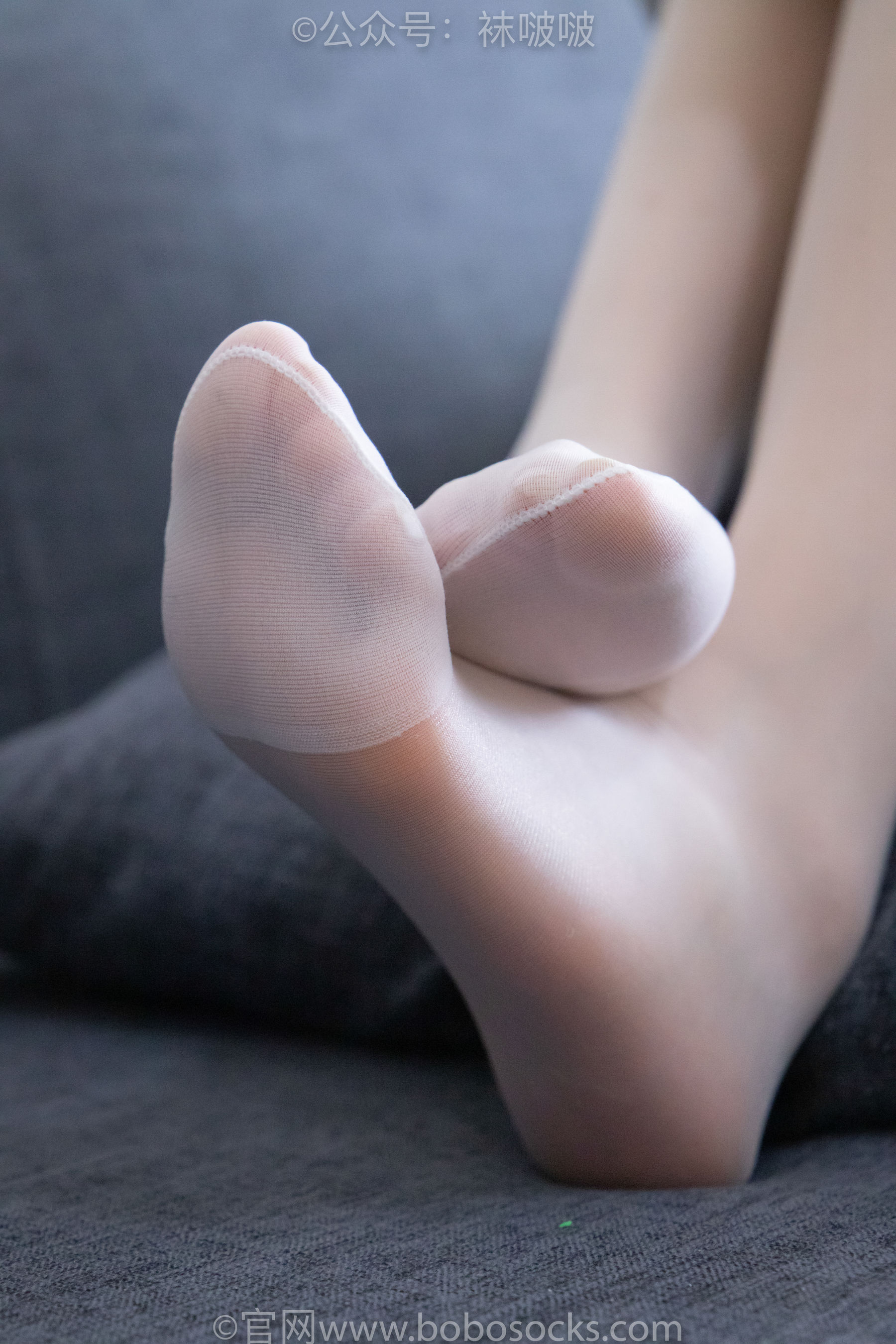 BoBoSocks袜啵啵 No.005 小甜豆-帆布鞋、薄白丝