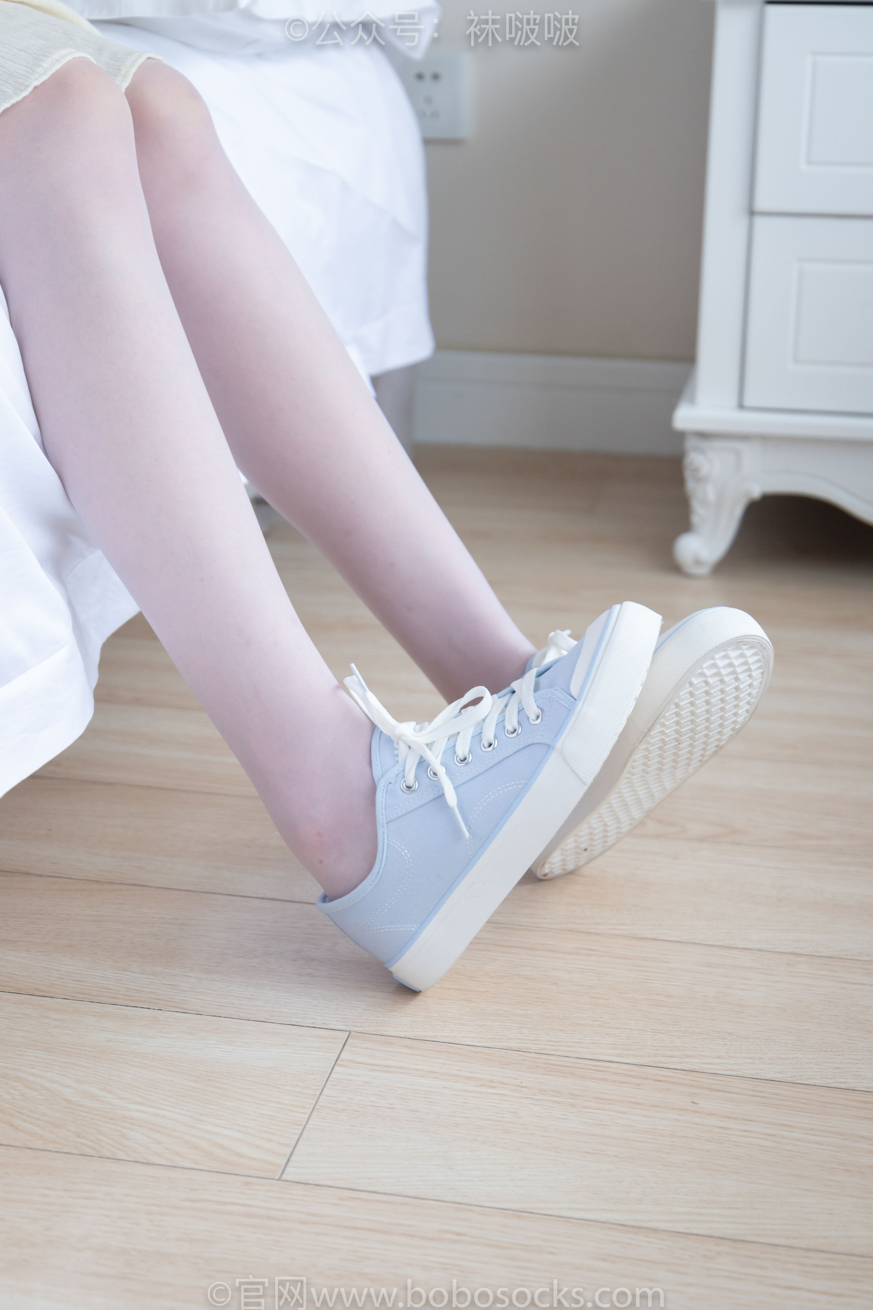 BoBoSocks袜啵啵 No.005 小甜豆-帆布鞋、薄白丝