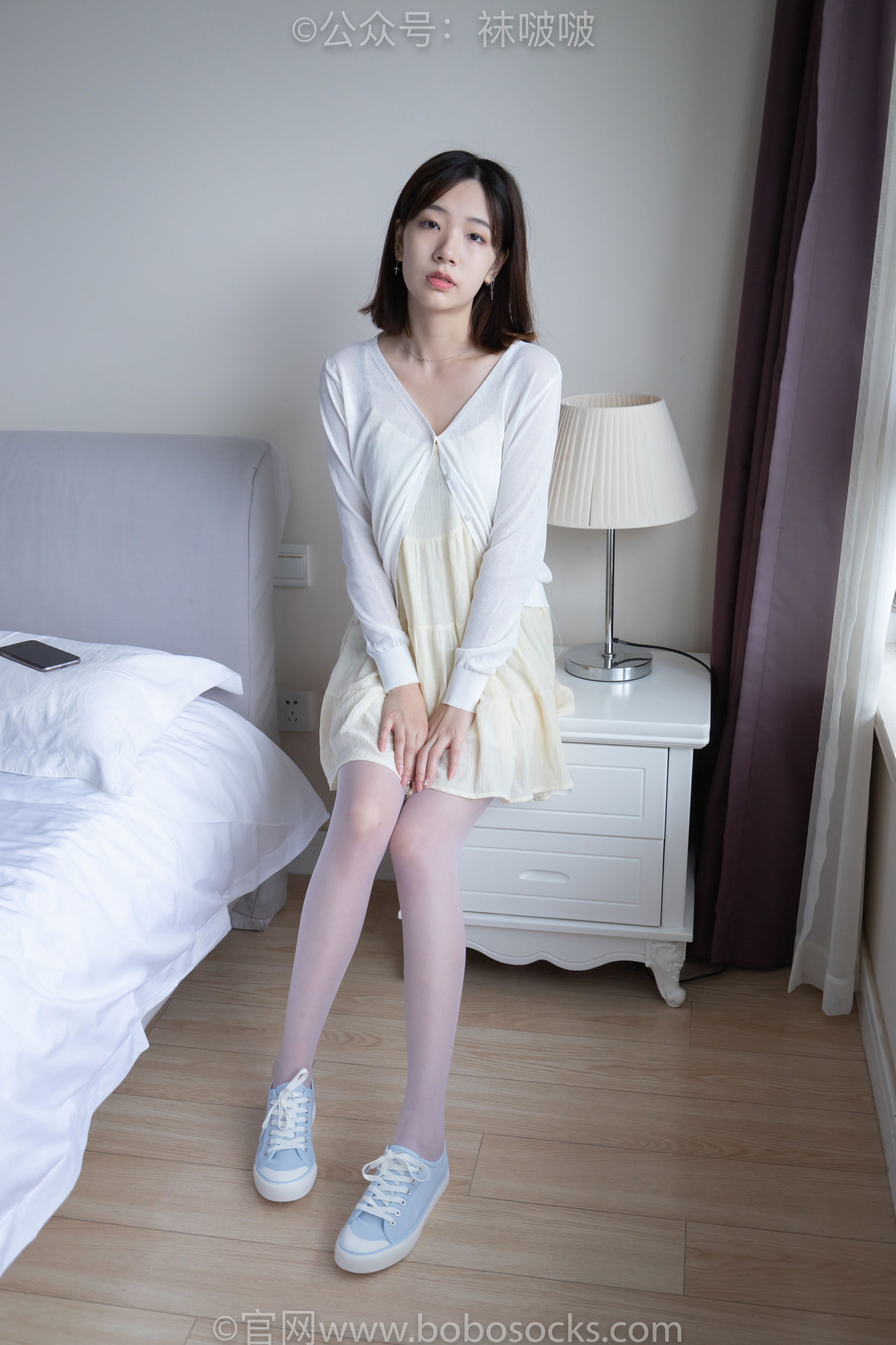 BoBoSocks袜啵啵 No.005 小甜豆-帆布鞋、薄白丝