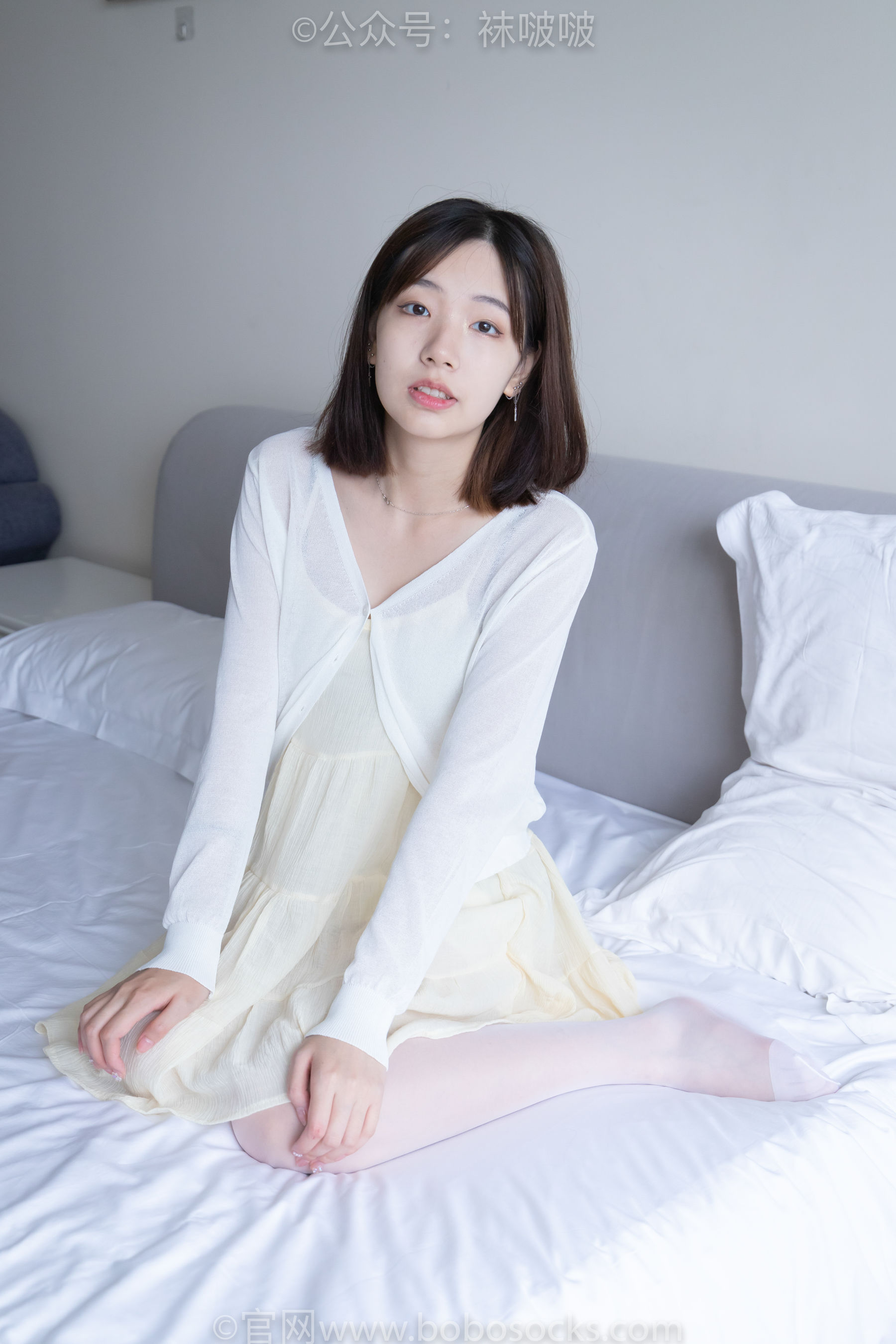 BoBoSocks袜啵啵 No.005 小甜豆-帆布鞋、薄白丝